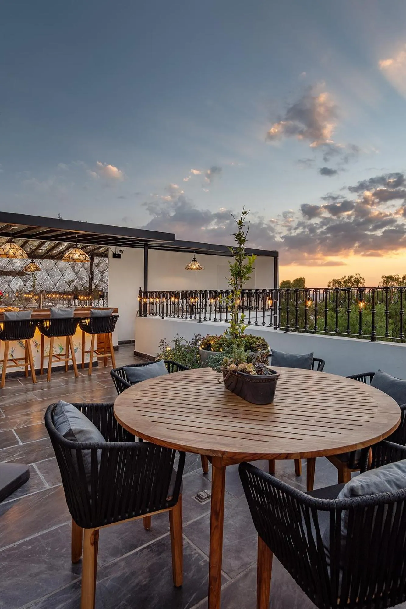 Patio in Hotel Casa Arum