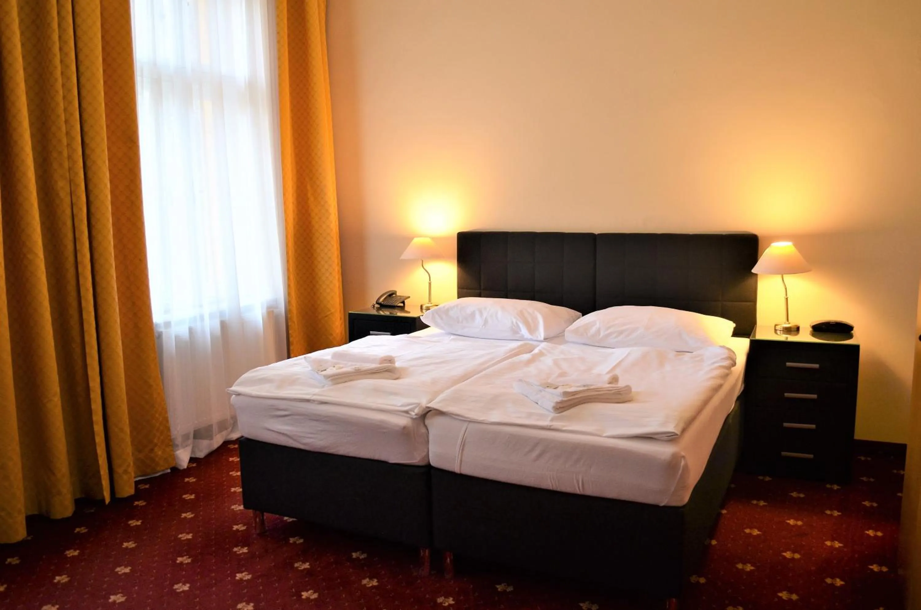 Bed in Hotel Palacky