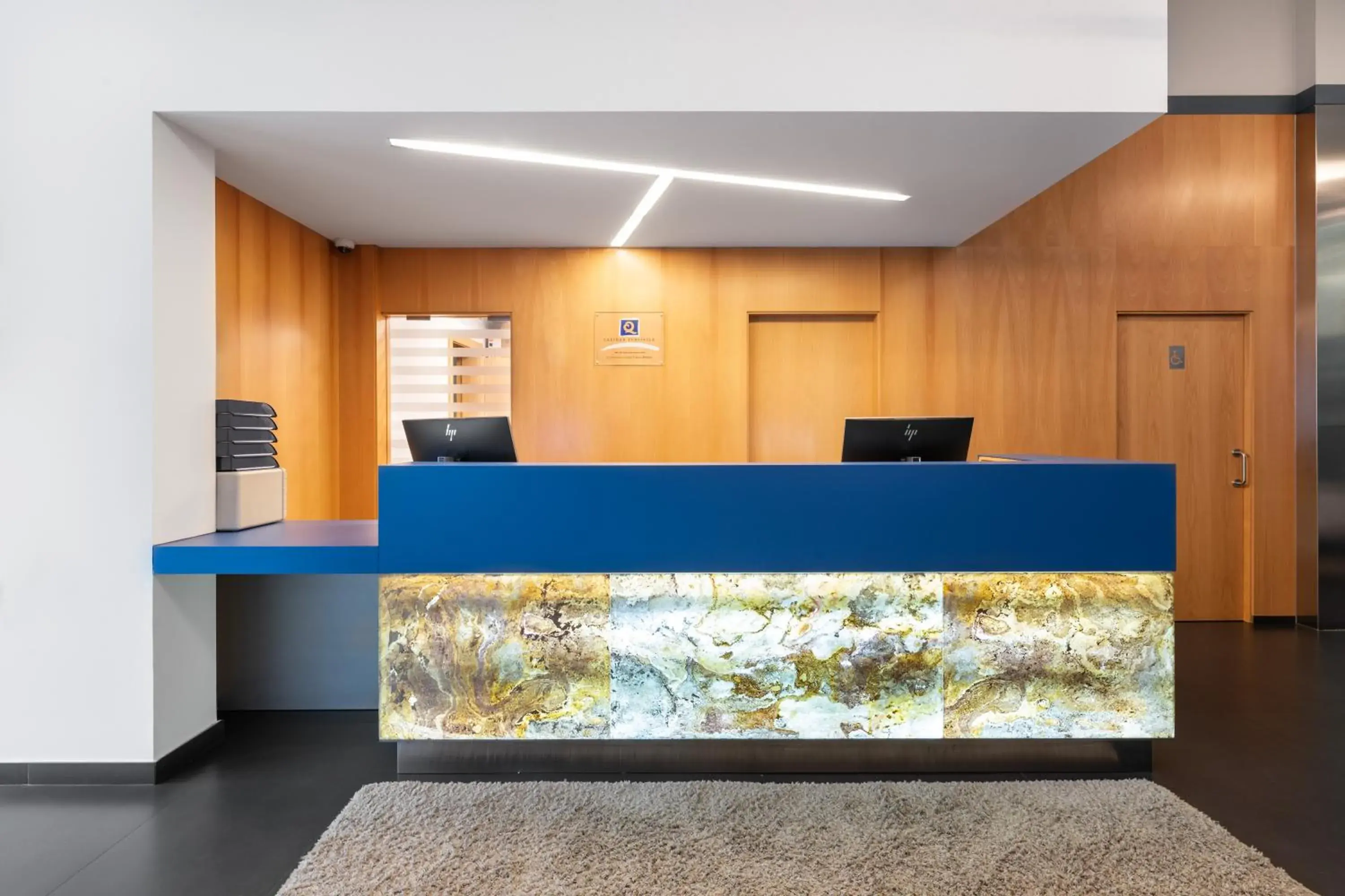 Lobby or reception in Eurostars Blue Coruña Lobby or reception in Eurostars Blue Coruña