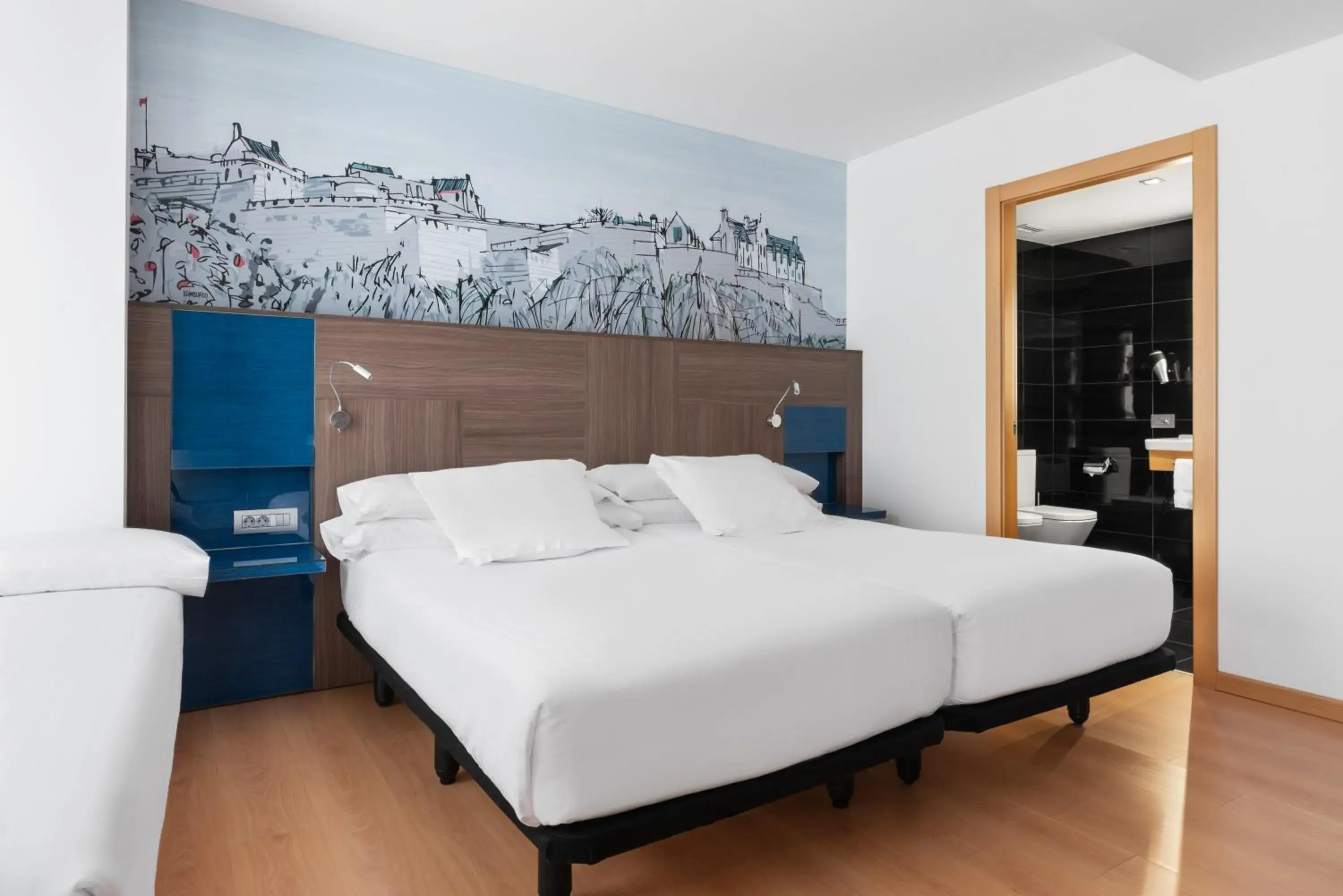 Bed in Eurostars Blue Coruña Bed in Eurostars Blue Coruña