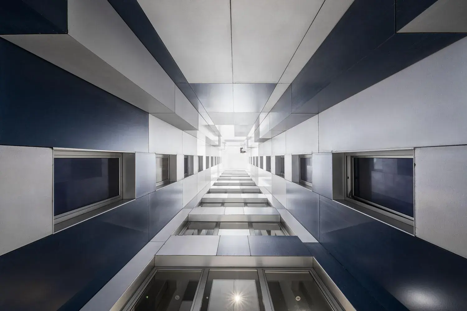 Inner courtyard view in Eurostars Blue Coruña Inner courtyard view in Eurostars Blue Coruña