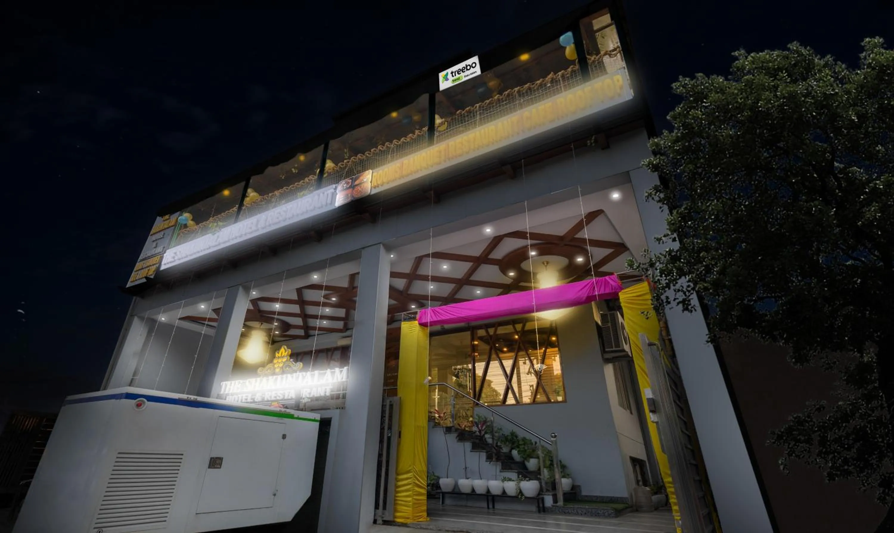 Facade/entrance in Treebo Shakuntalam, Near Lucknow Airport