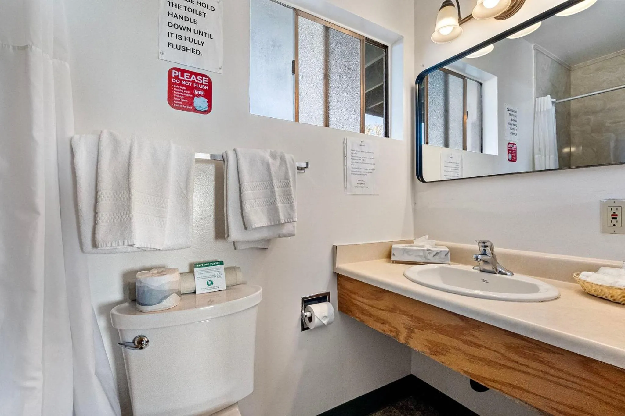Bathroom in Crescent Beach Motel