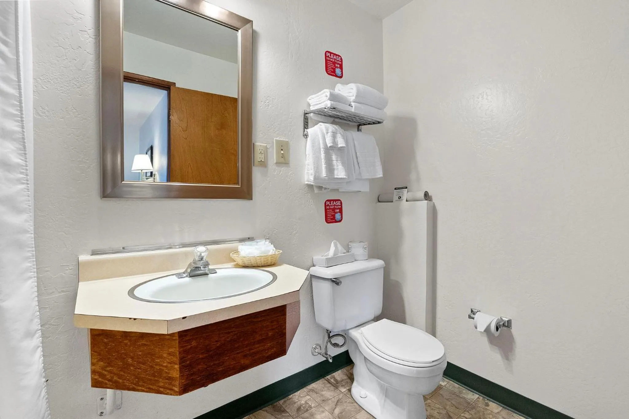 Toilet in Crescent Beach Motel