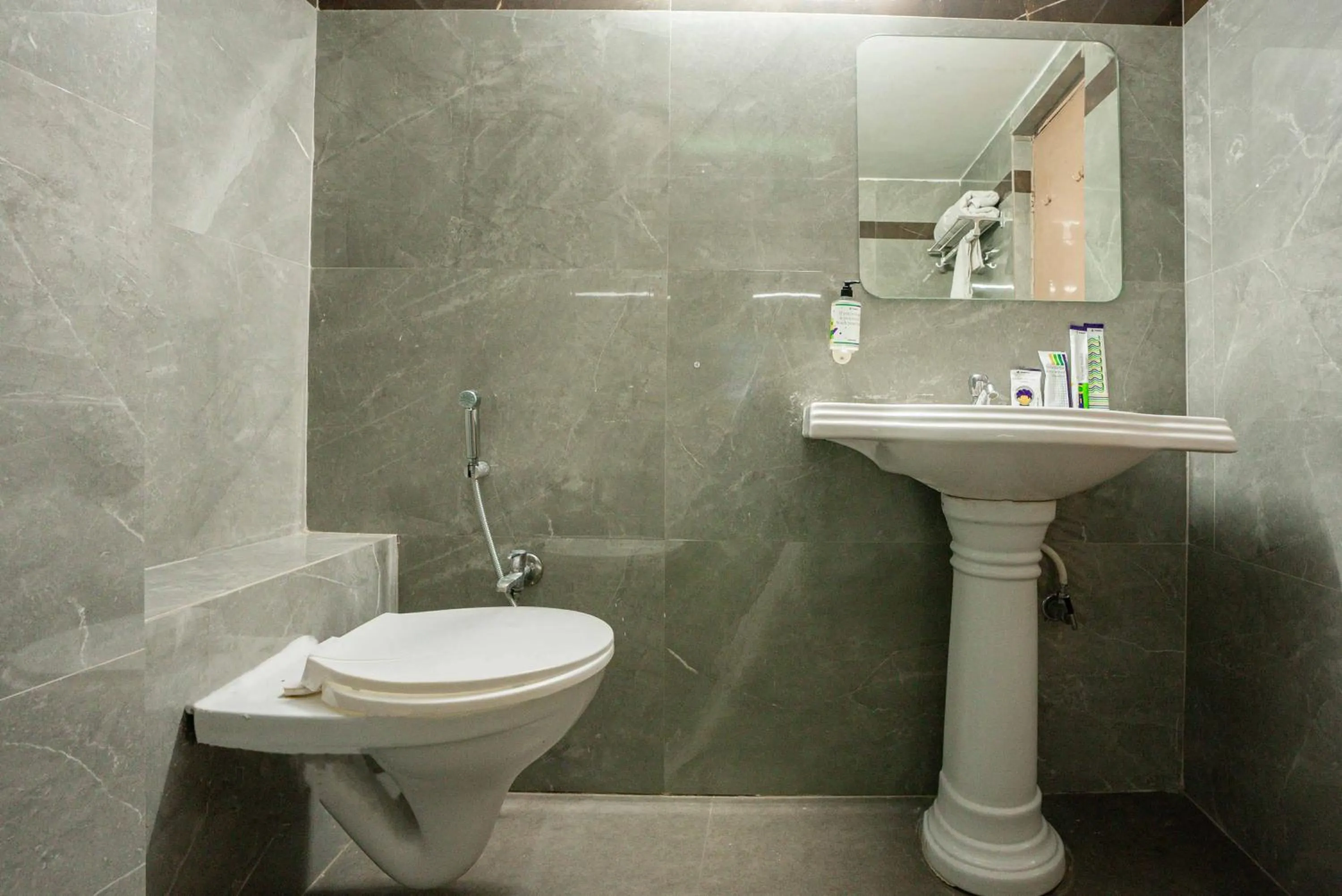 Bathroom in Treebo Edge Raipur Railway Station