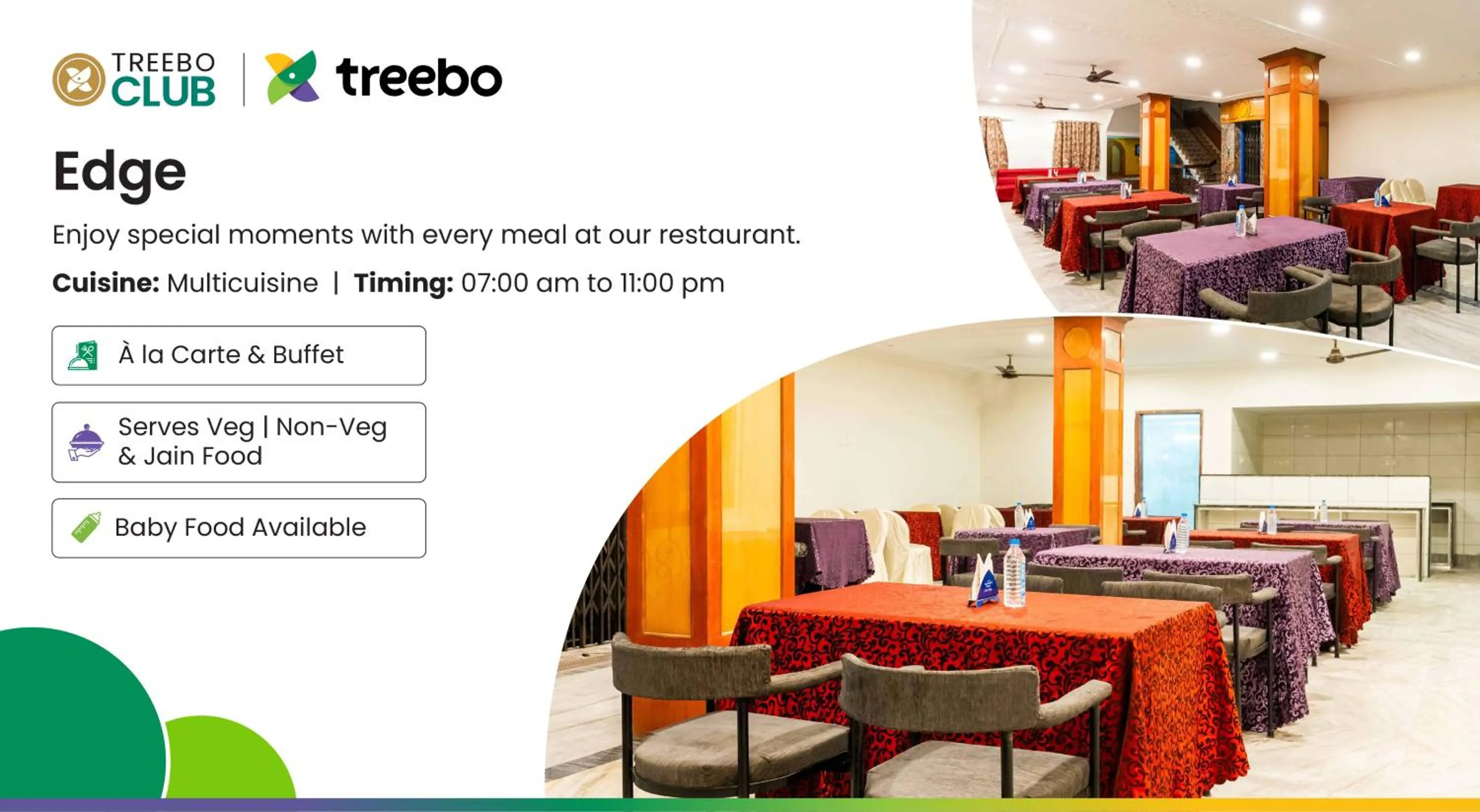 Restaurant/places to eat in Treebo Edge Raipur Railway Station