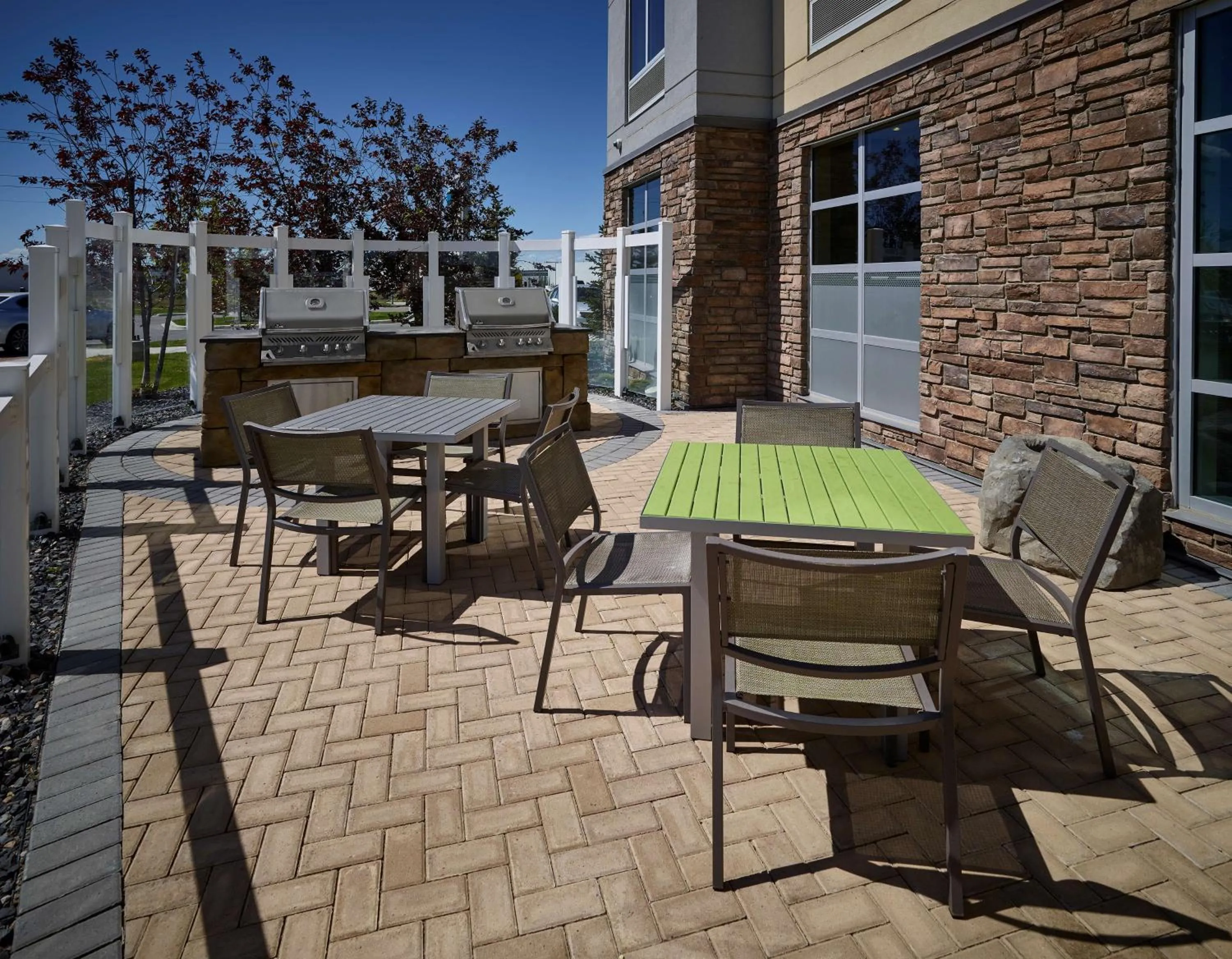 Patio in Homewood Suites Calgary Airport