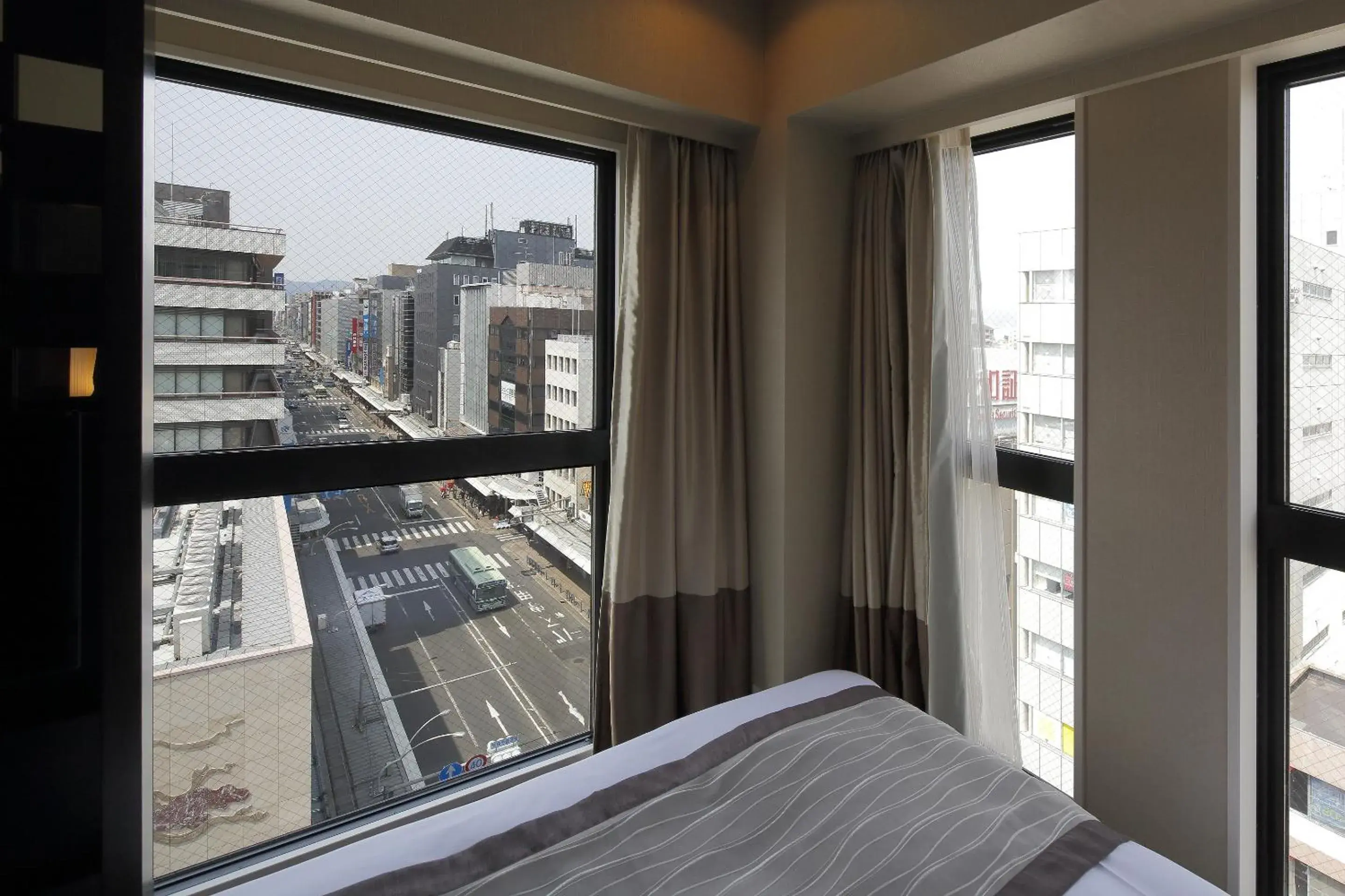 View (from property/room), Bed in Hotel Grand Bach Kyoto