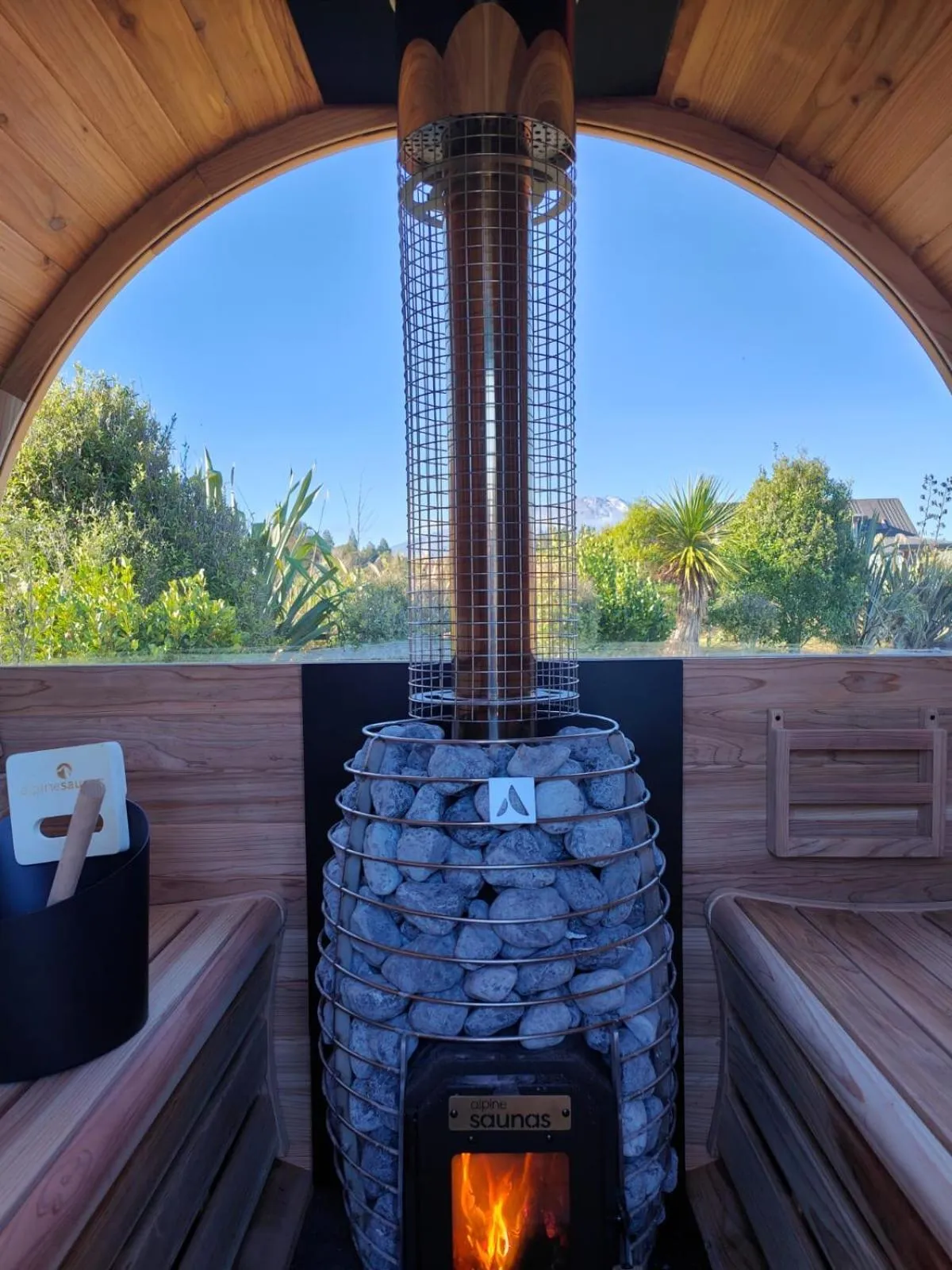 Sauna in Tongariro Suites