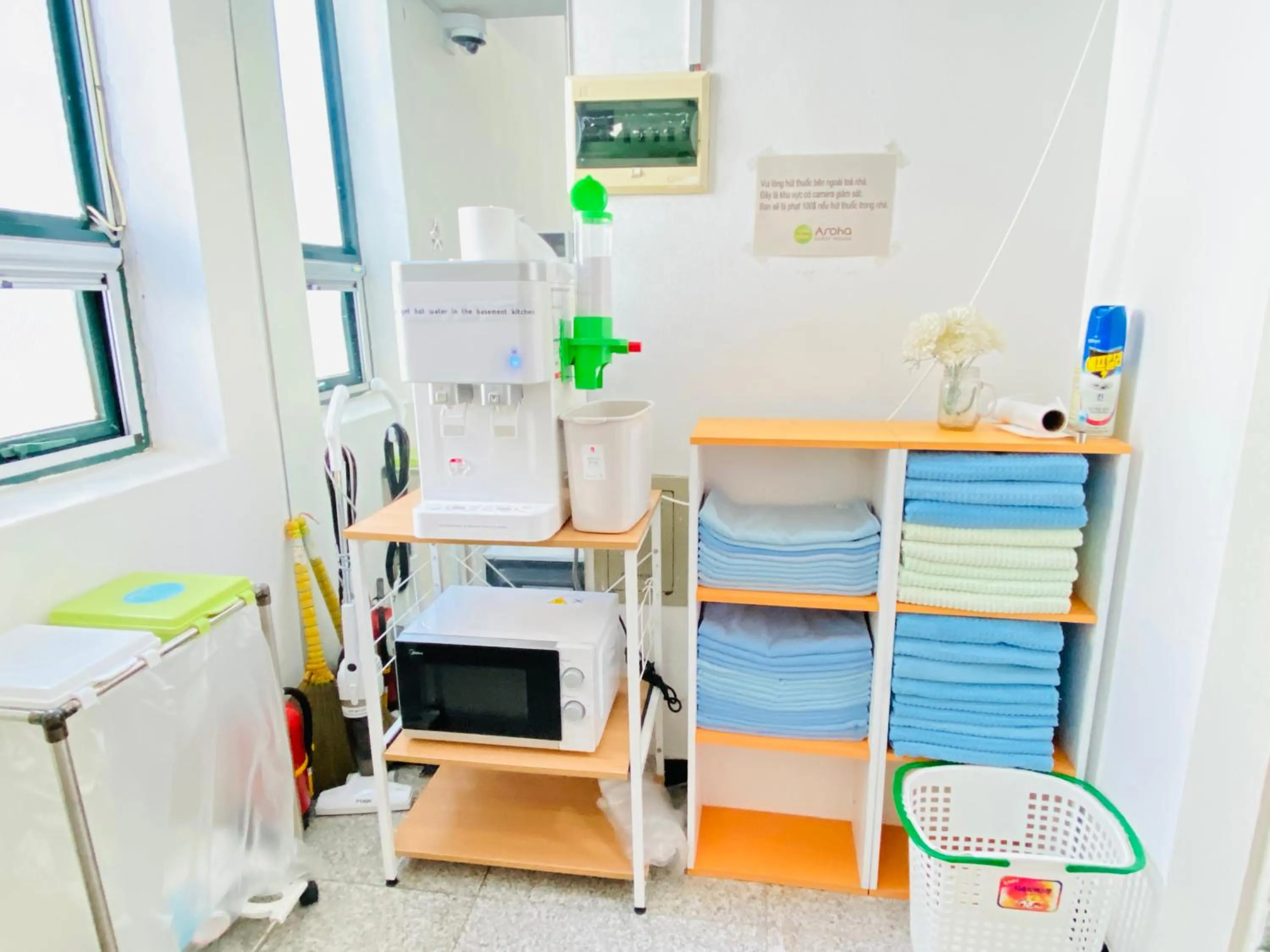 towels in Aroha Guesthouse Seoul Station