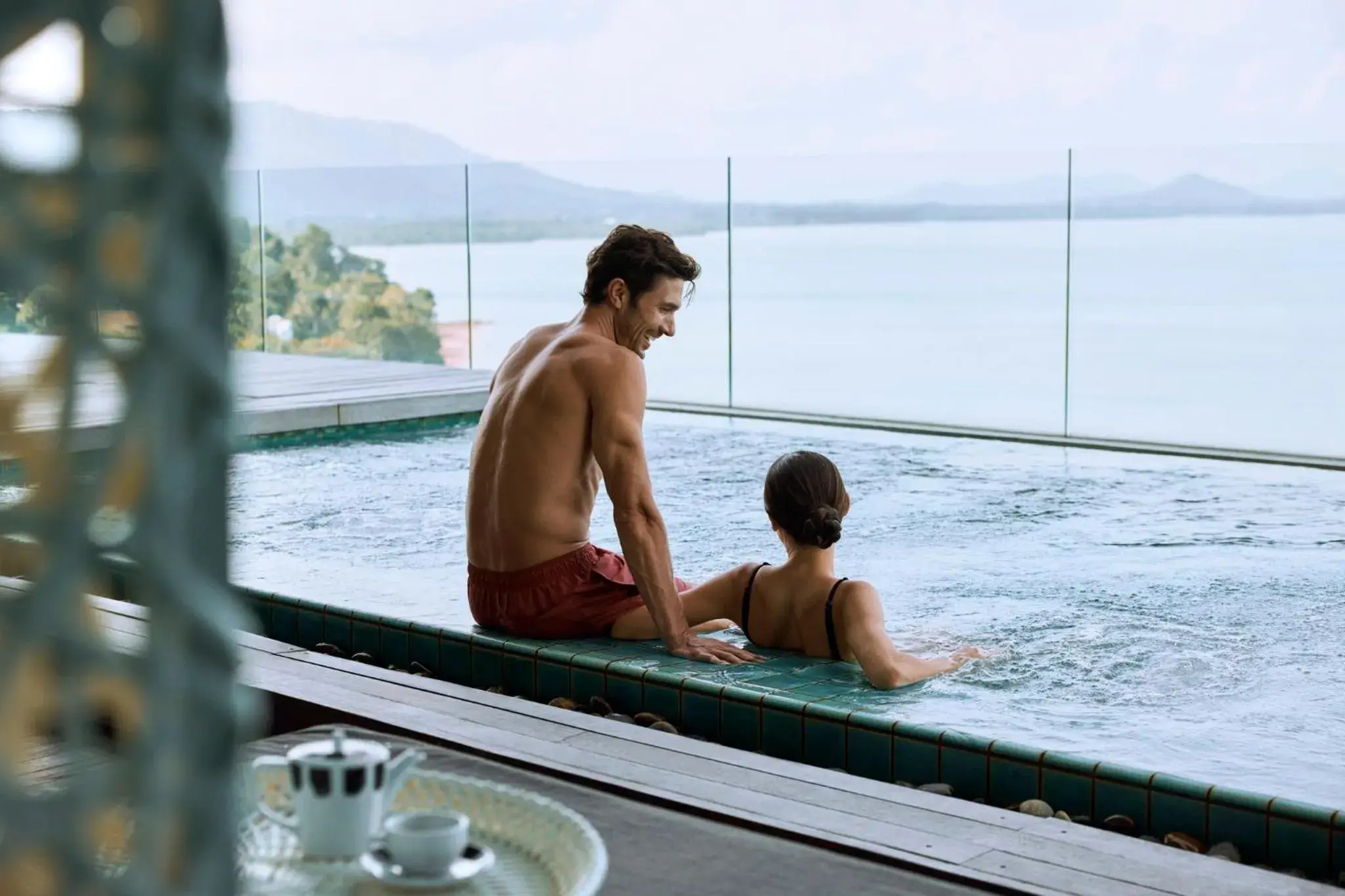 Swimming pool in COMO Point Yamu, Phuket Swimming pool in COMO Point Yamu, Phuket