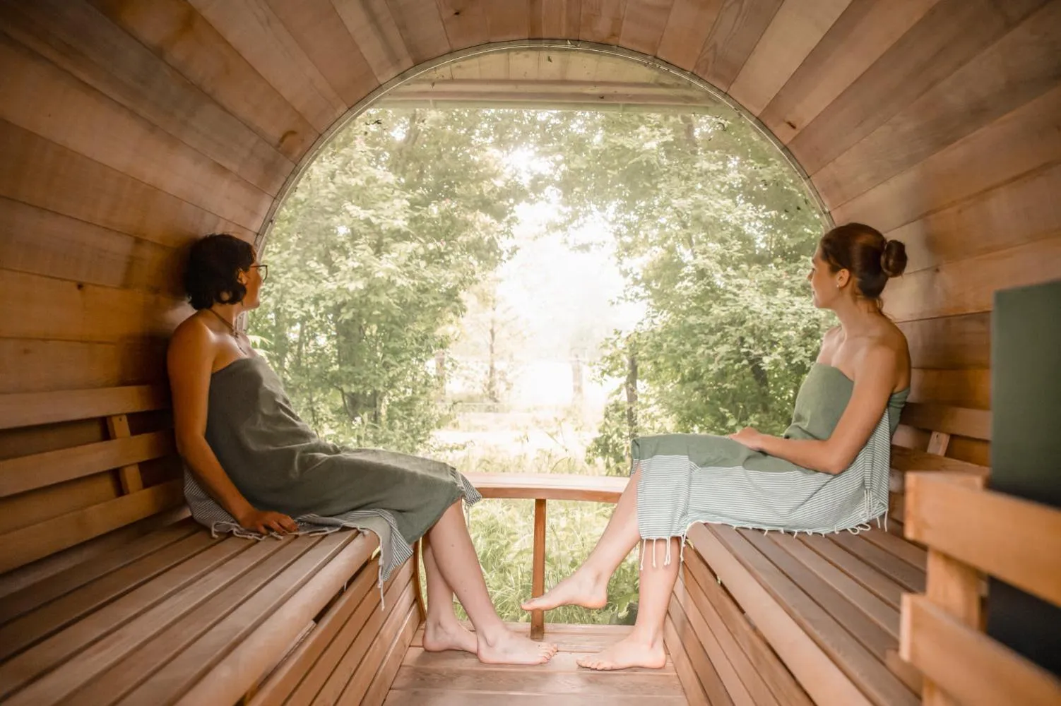 Sauna in Gut Leben Landresort