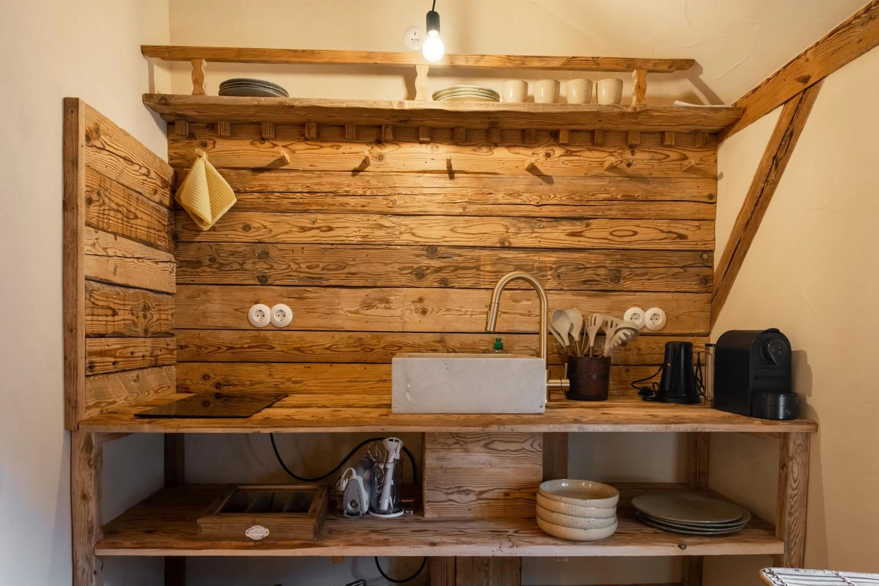 Kitchen or kitchenette in Gut Leben Landresort