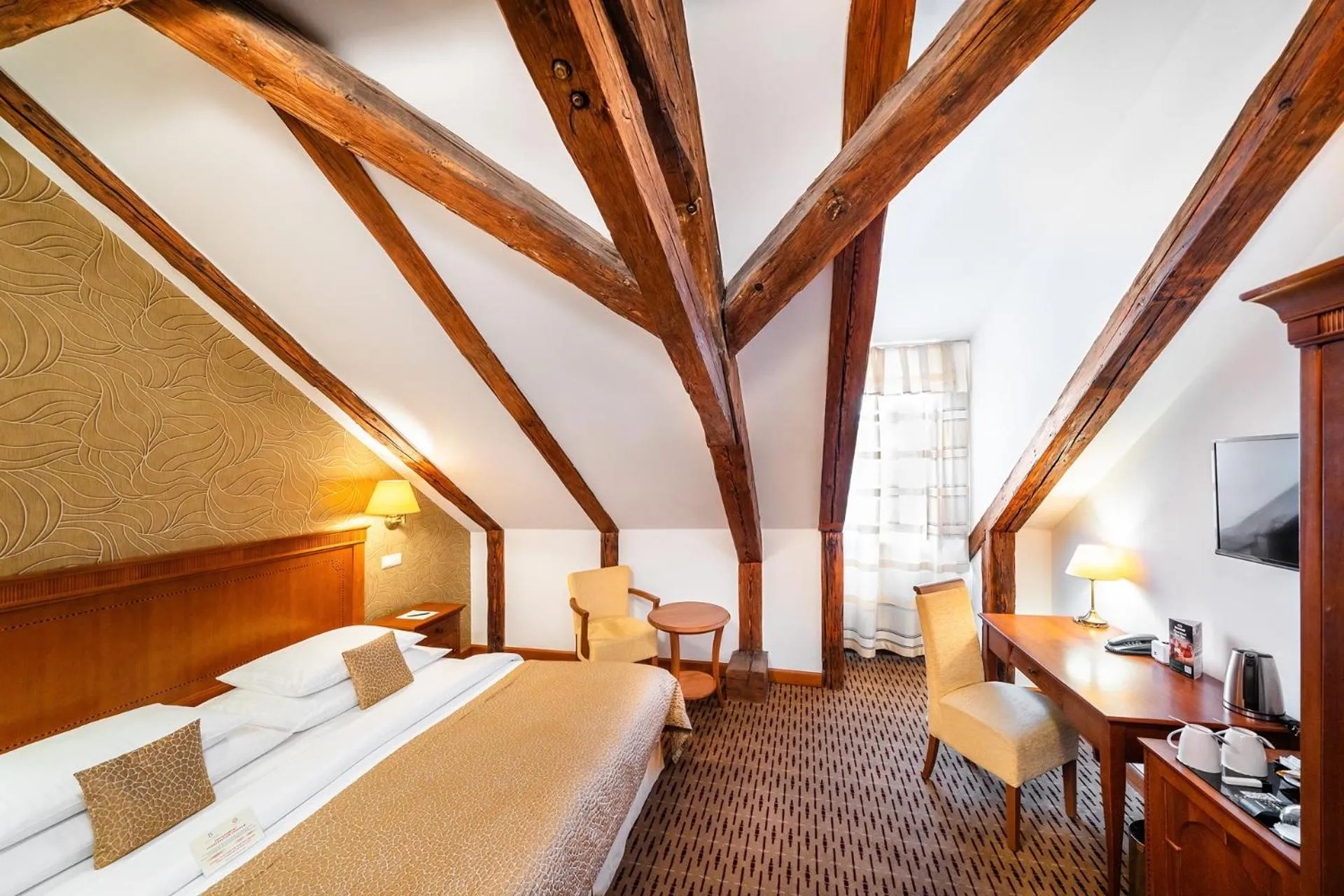 Bedroom, Bed in Majestic Plaza Hotel Prague