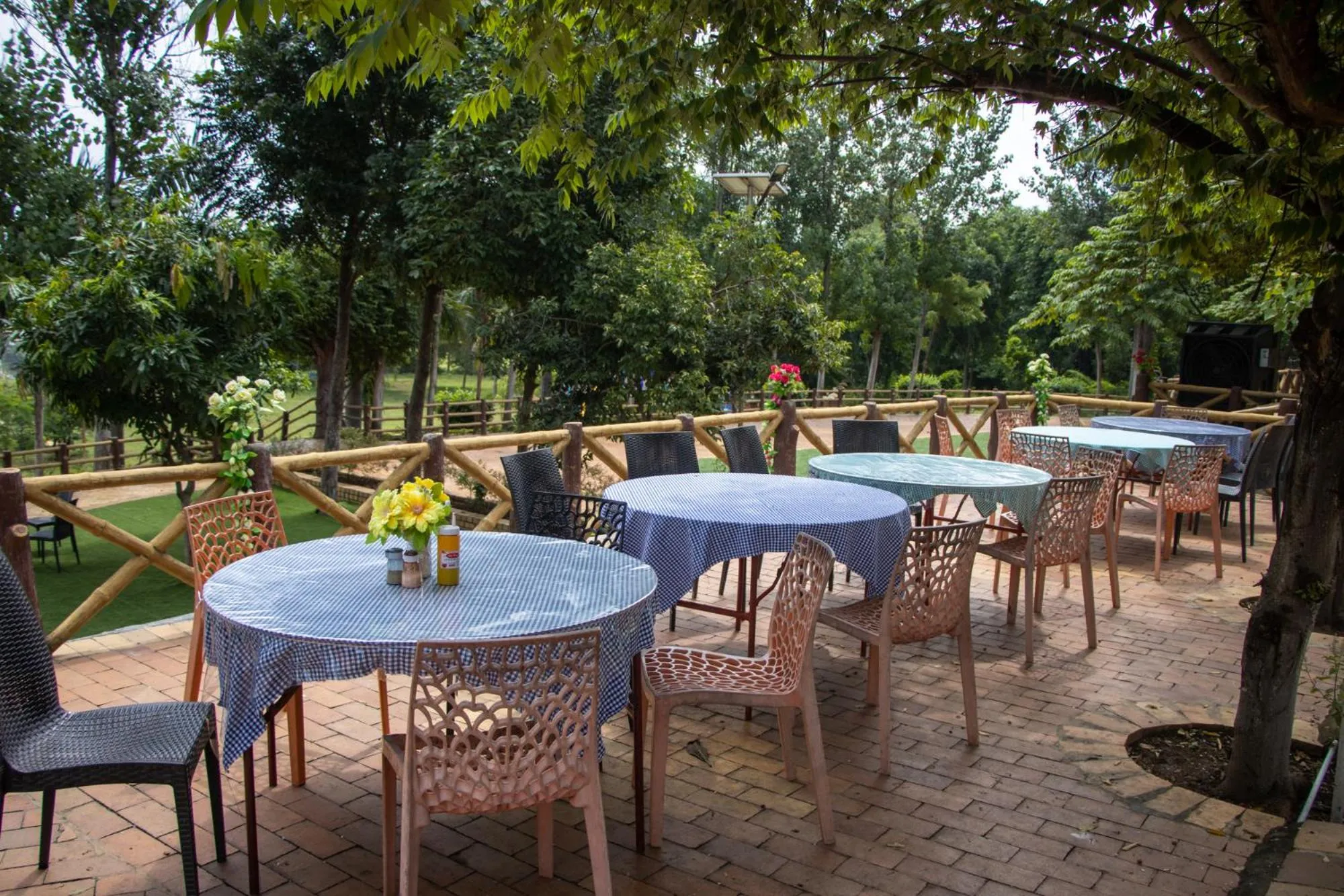 Restaurant/places to eat in Vrindavan Gopala Resort