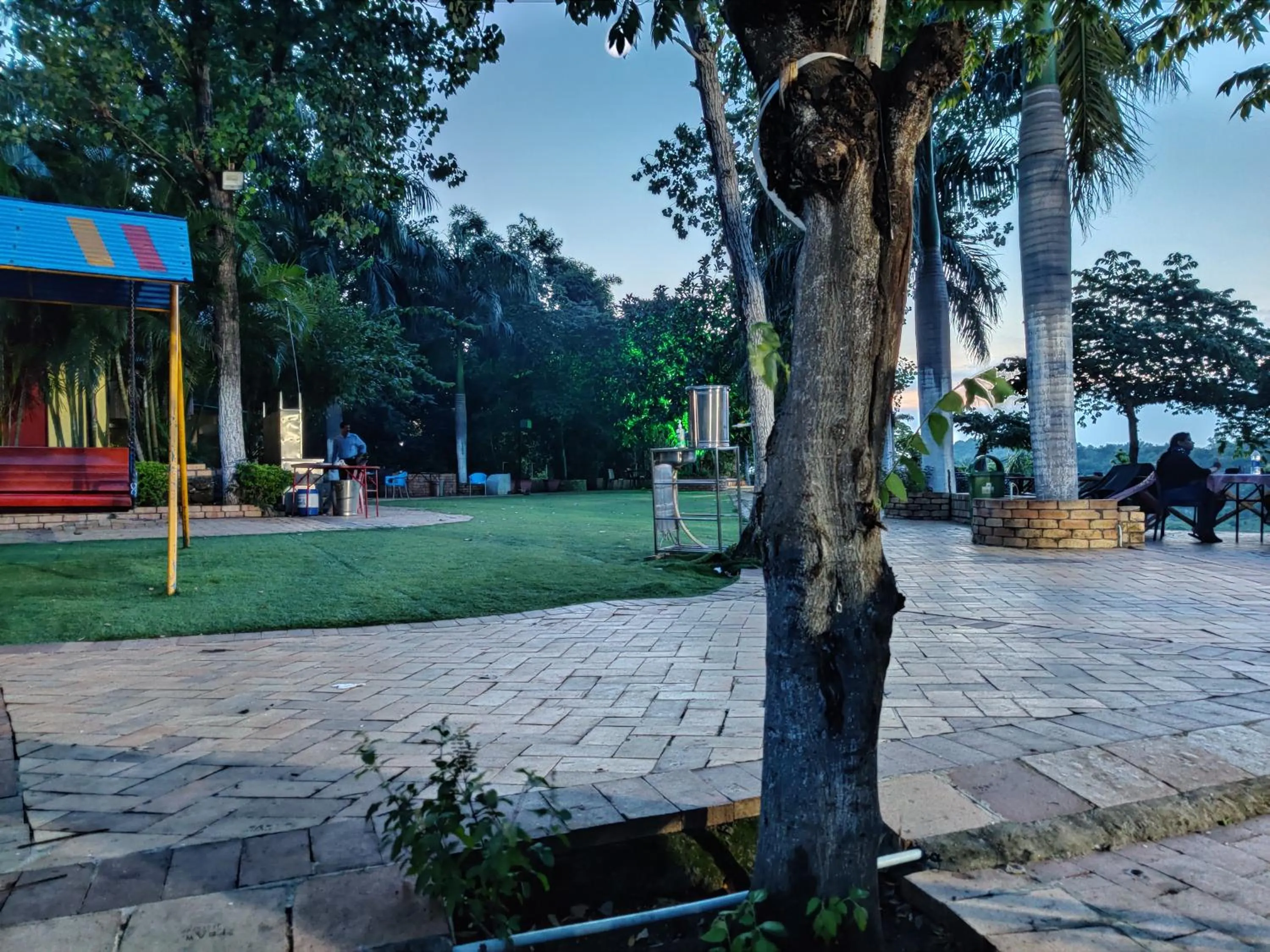 Seating area in Vrindavan Gopala Resort