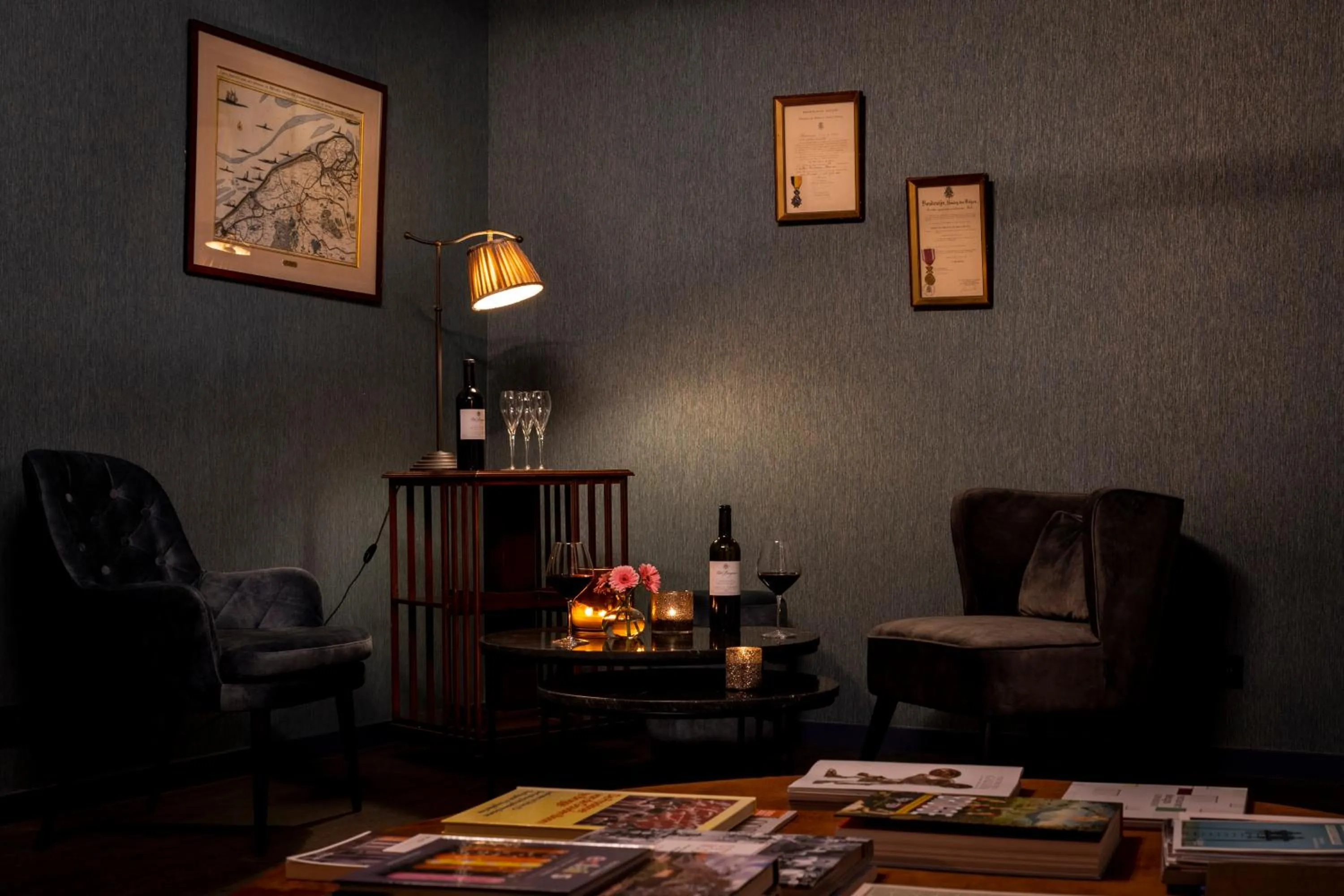 Lounge or bar in B&B l'histoire de l'éclair