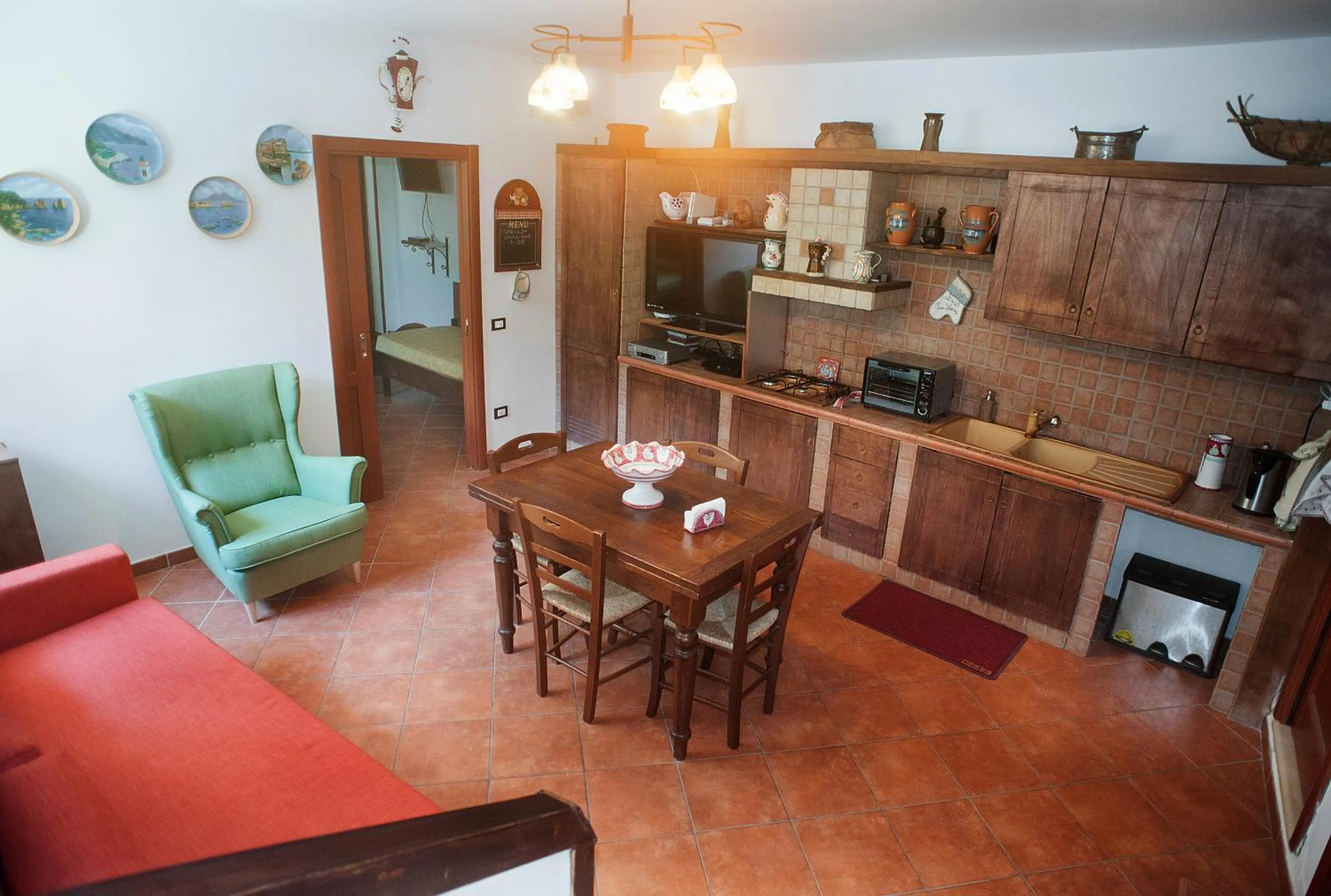Kitchen or kitchenette in B&B La Nave