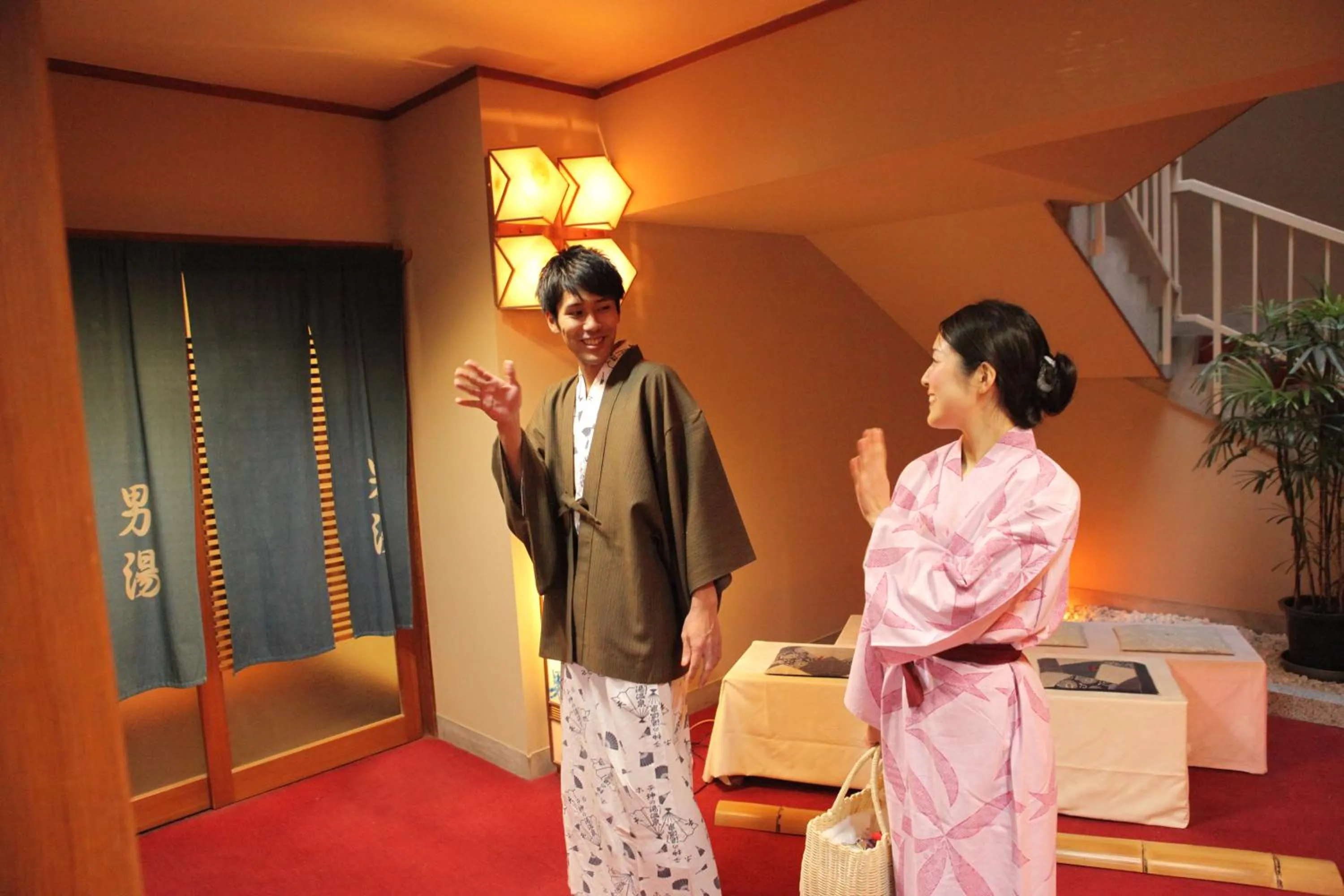 People in Hotel Kaminoyu Onsen