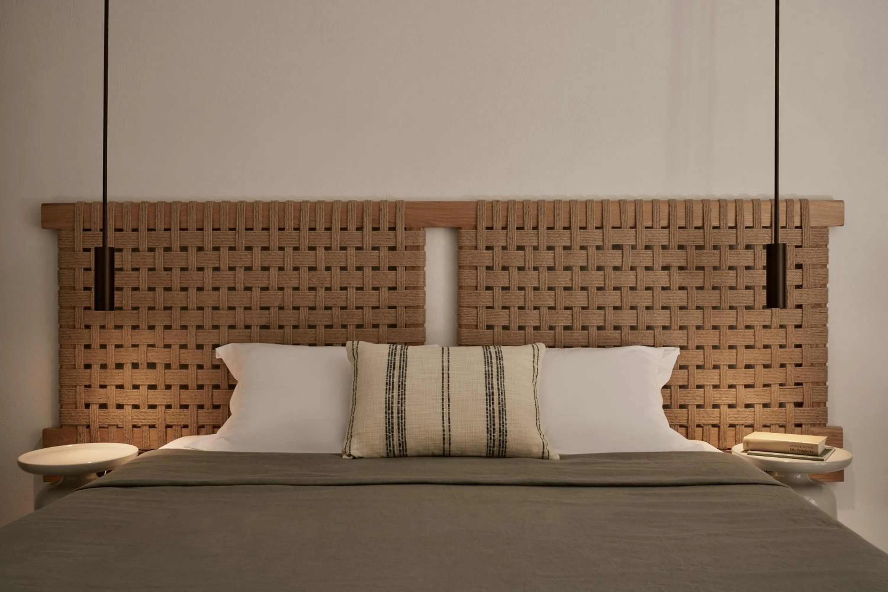 Decorative detail, Bed in Archipelagos All Suites