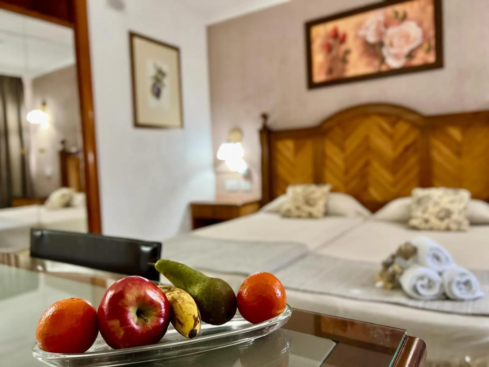 Decorative detail, Bed in Hotel Atlántico Centro