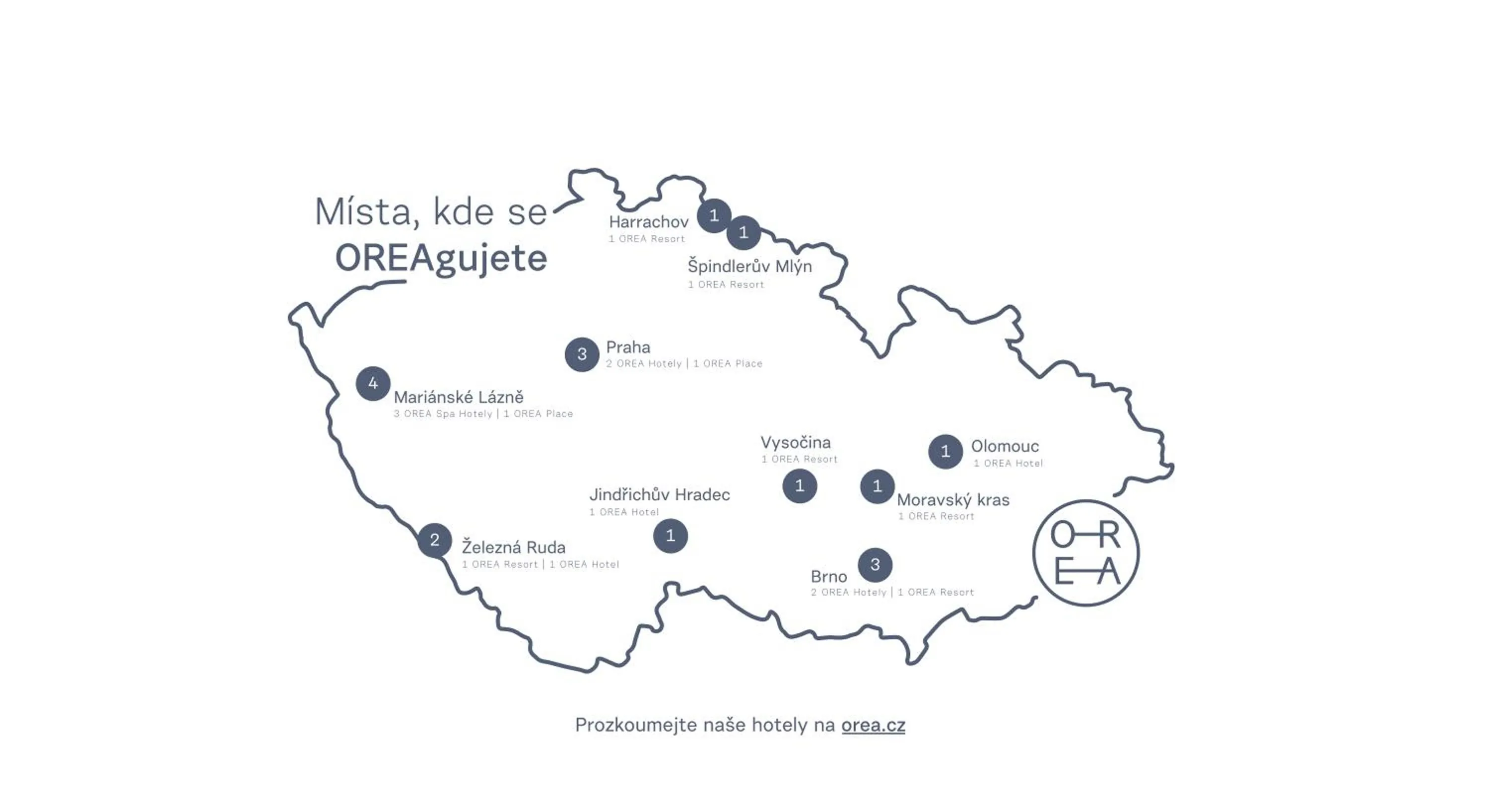 Location in OREA Hotel Arigone Olomouc