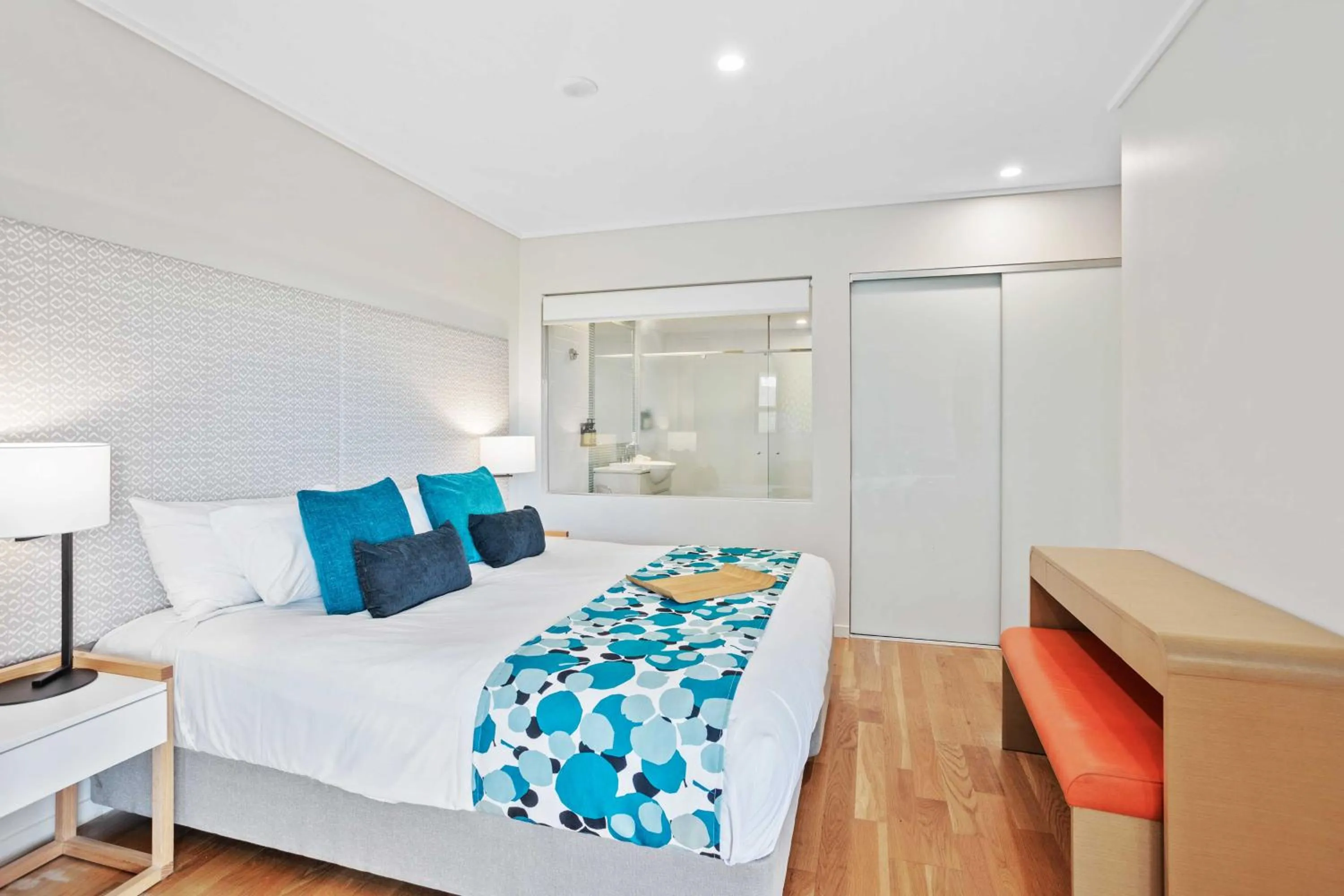 Bedroom, Bed in The Sand Resort Kingscliff - Holiday Management Co.