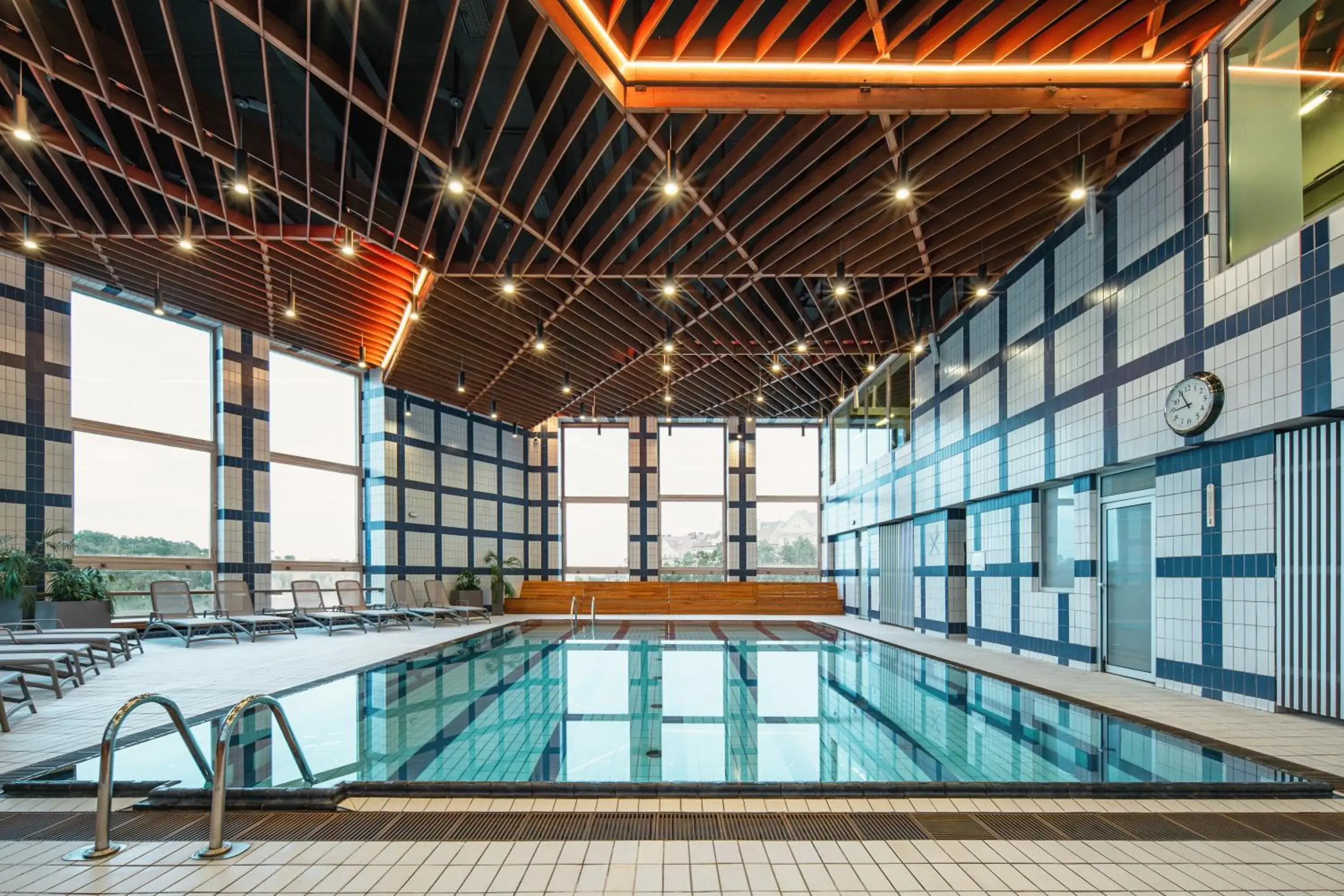 Pool view in OREA Hotel Pyramida Praha Pool view in OREA Hotel Pyramida Praha