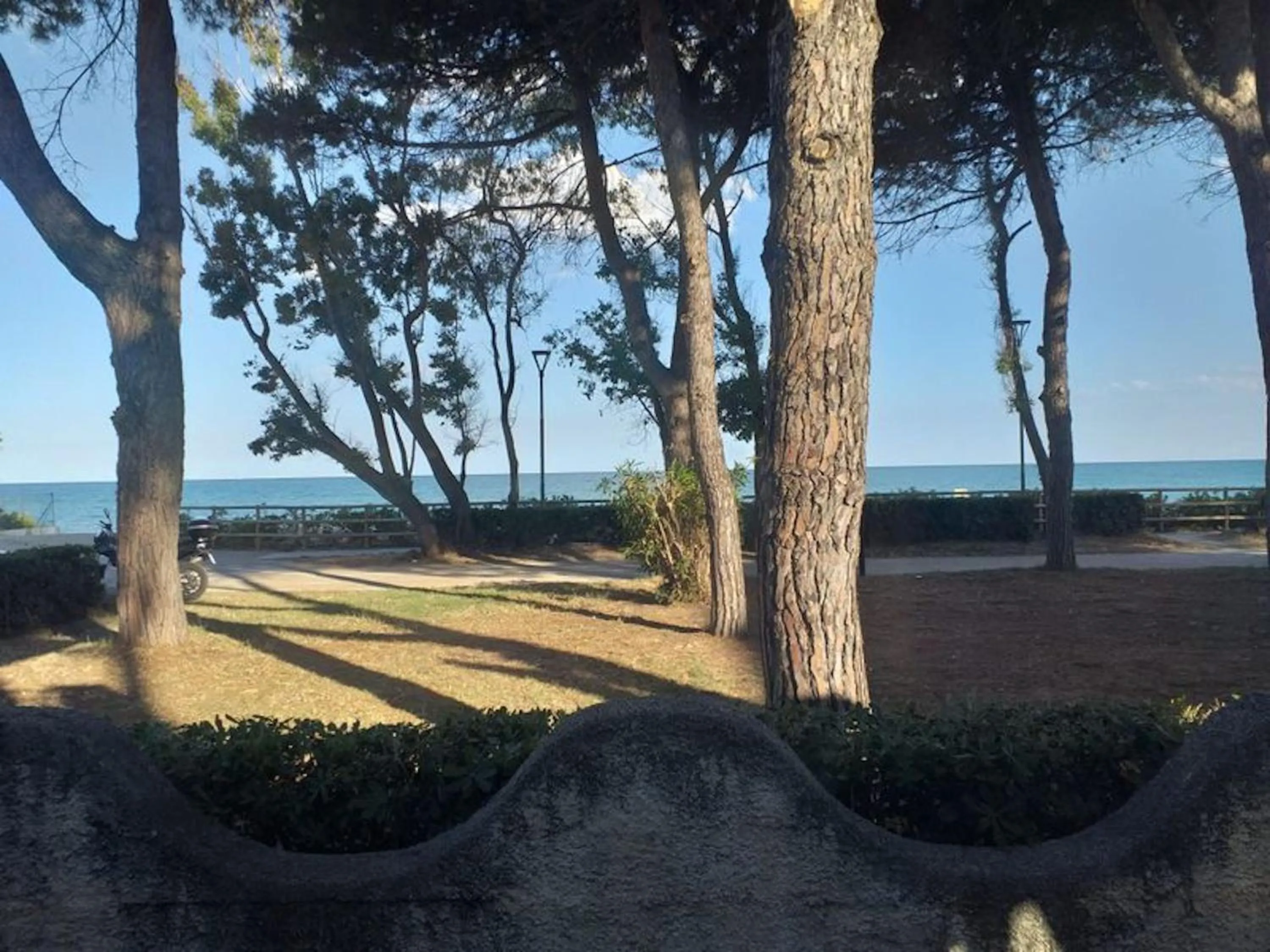 View (from property/room) in Spacious double room beside the sea