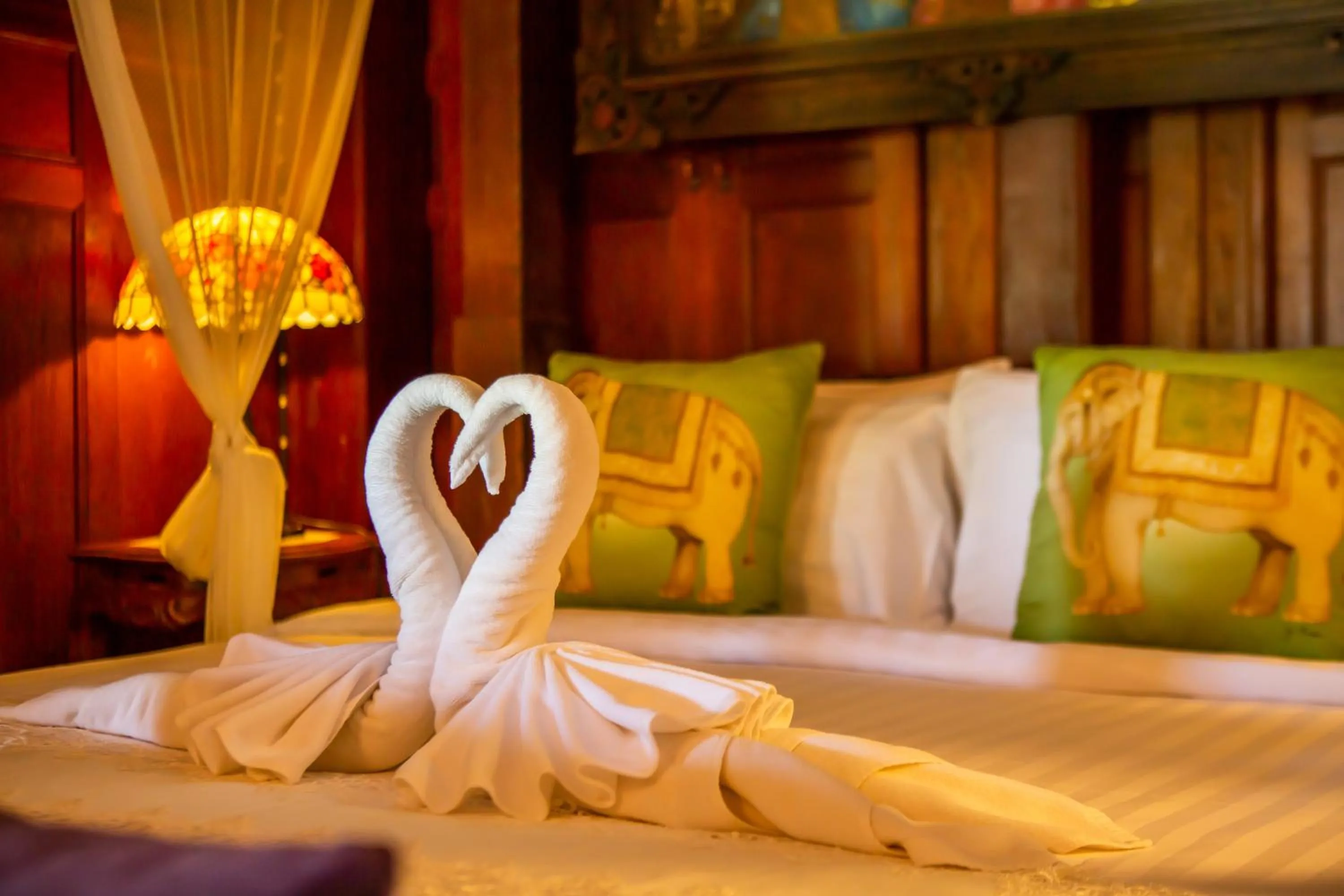 Bed in Royal Thai Villa Phuket - SHA Extra Plus