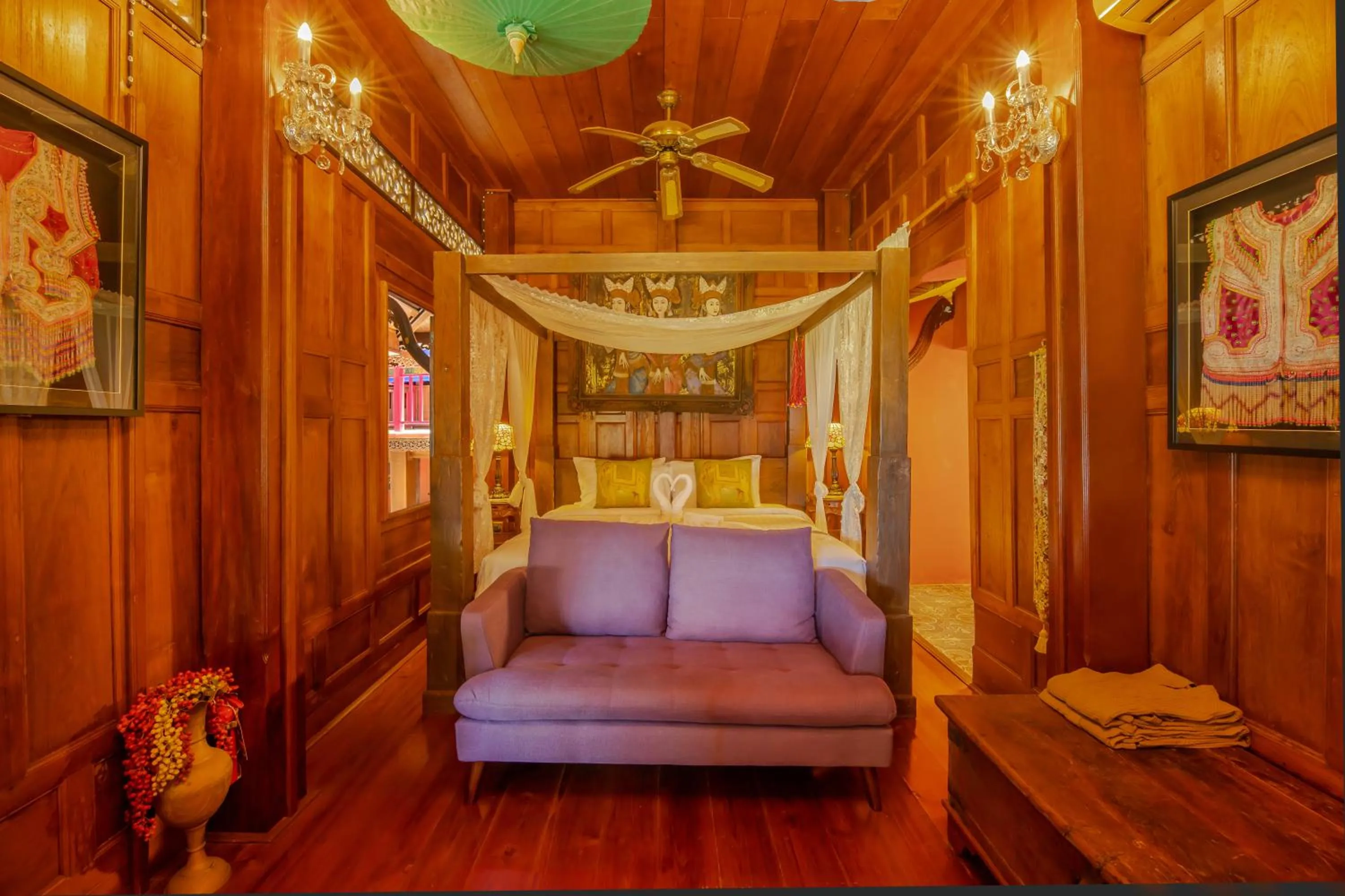 Bed in Royal Thai Villa Phuket - SHA Extra Plus