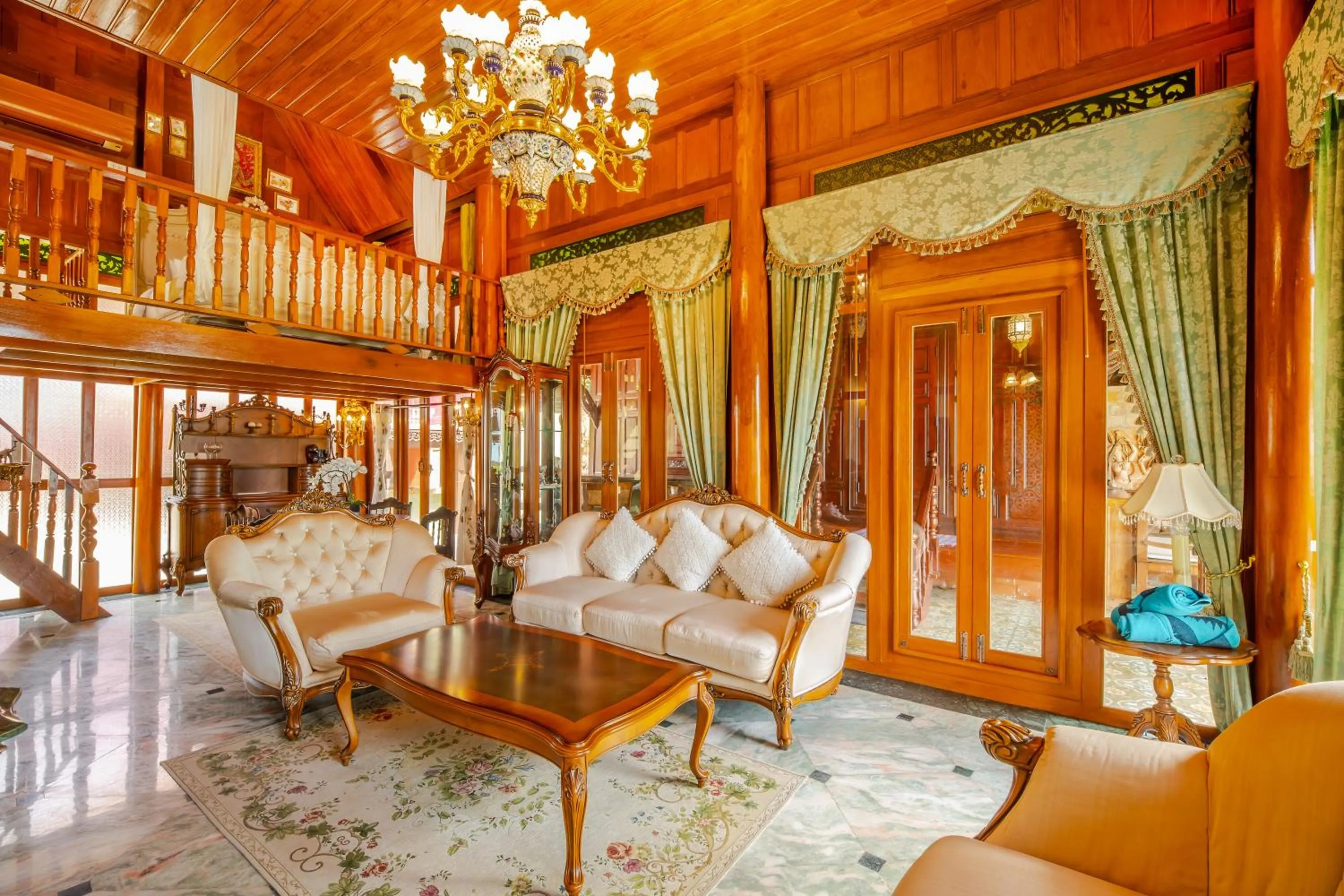 Living room in Royal Thai Villa Phuket - SHA Extra Plus