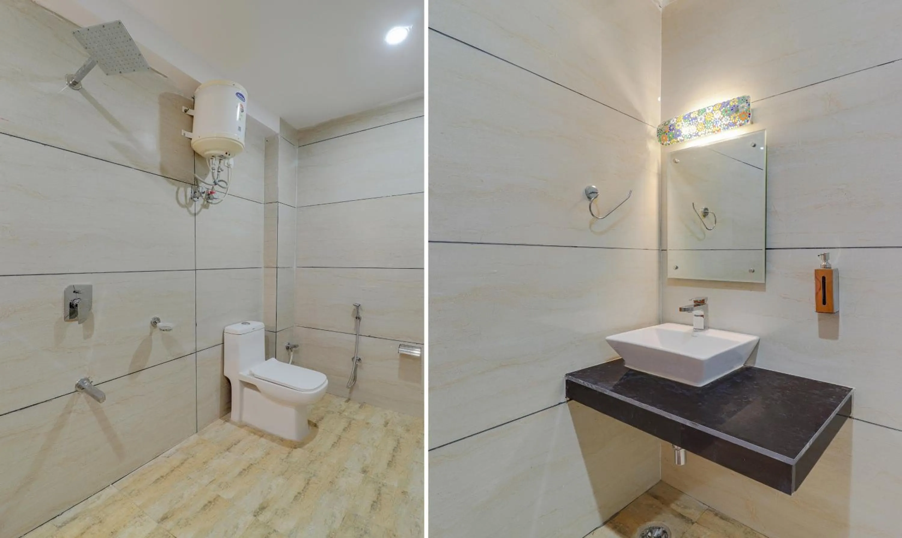 Bathroom in Treebo Tropical Roots, Bhupatwala Haridwar