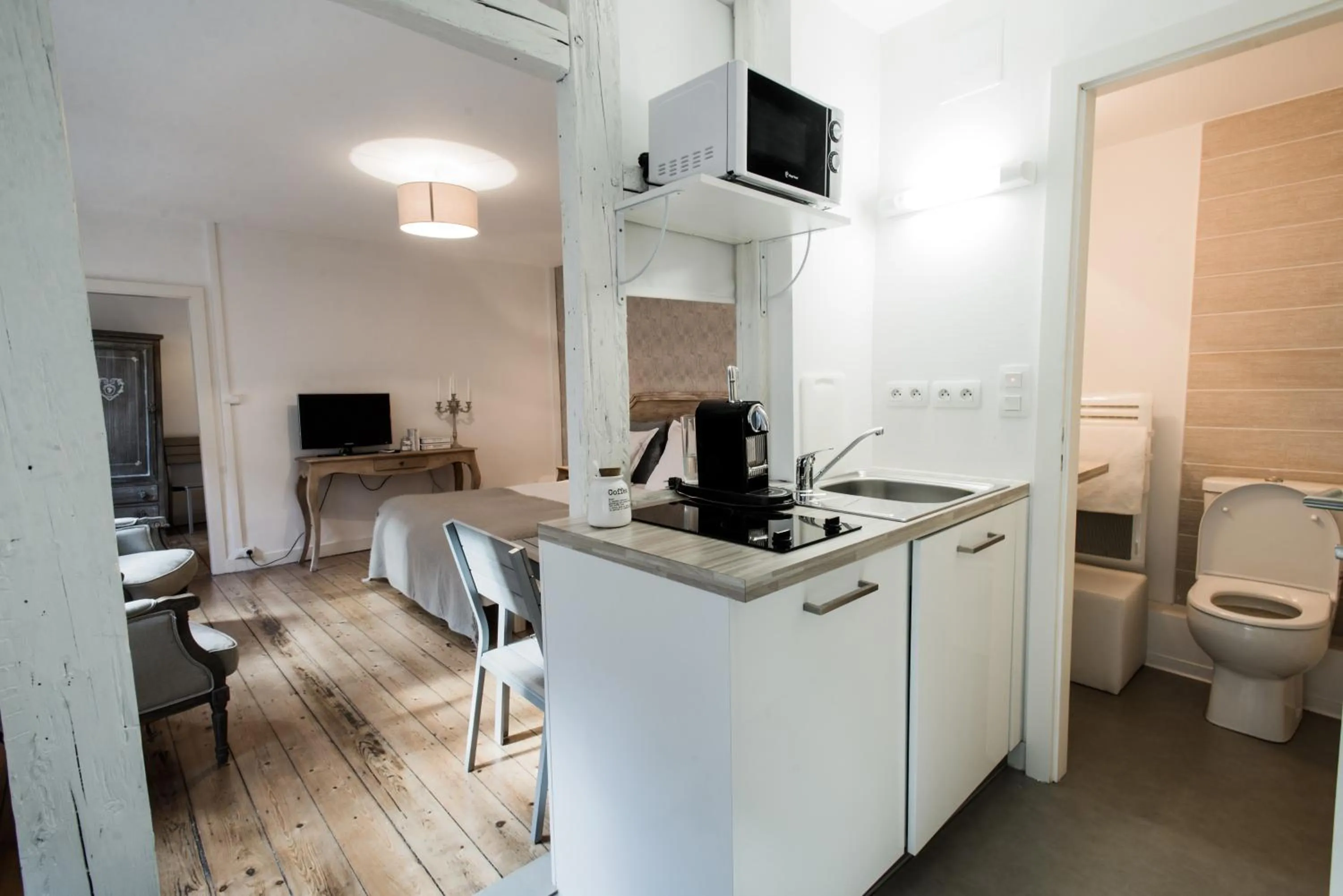 Kitchen or kitchenette in Appartements Orfèvres Cathédrale