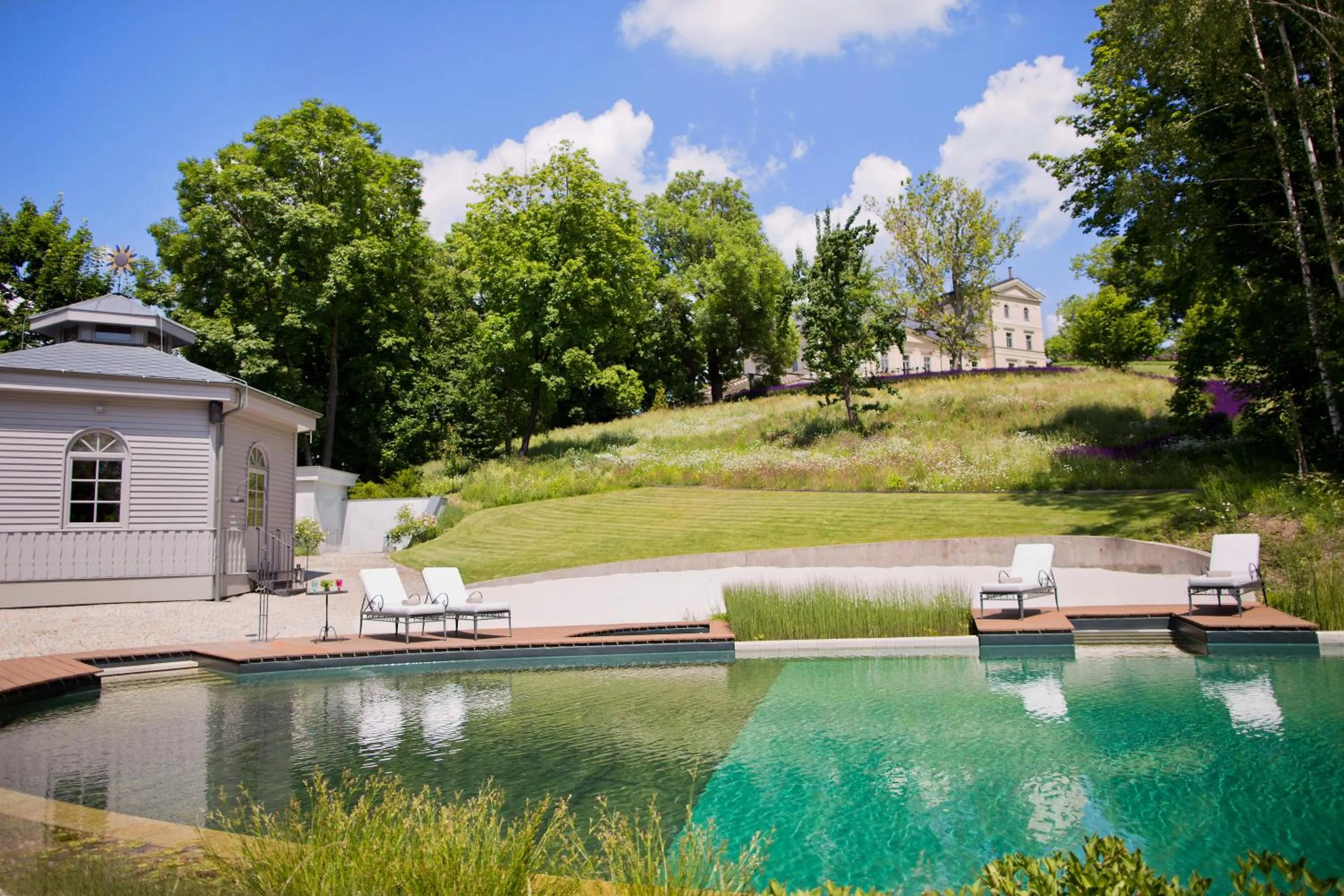 Swimming pool in Chateau Mcely