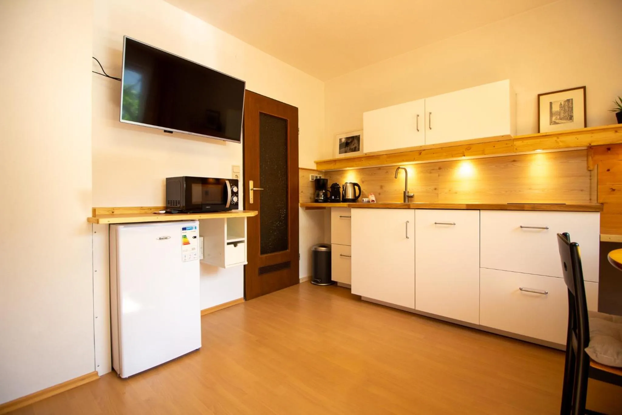 Kitchen or kitchenette in Haus Kinspergher
