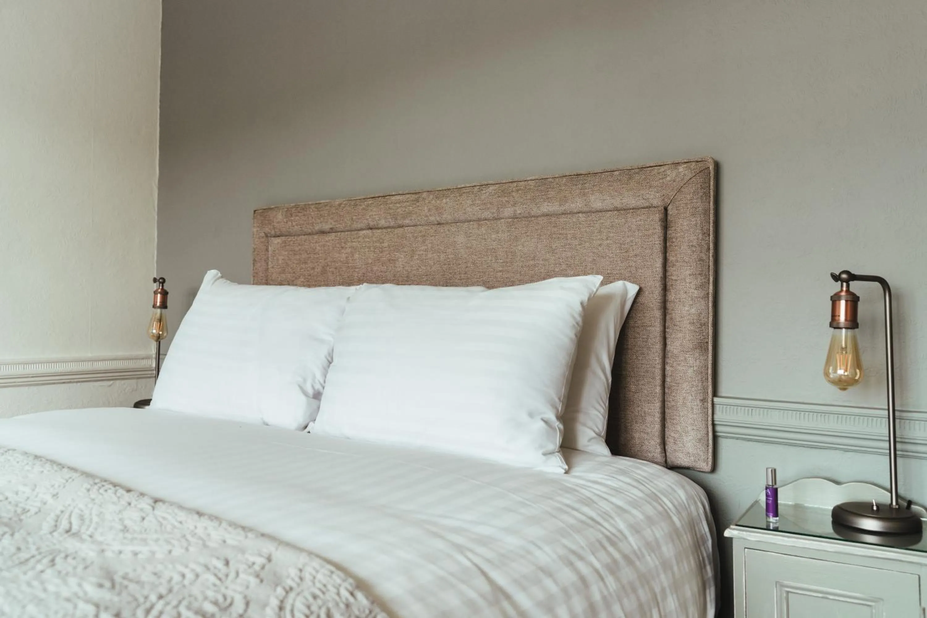 Bed in The Falcon Inn