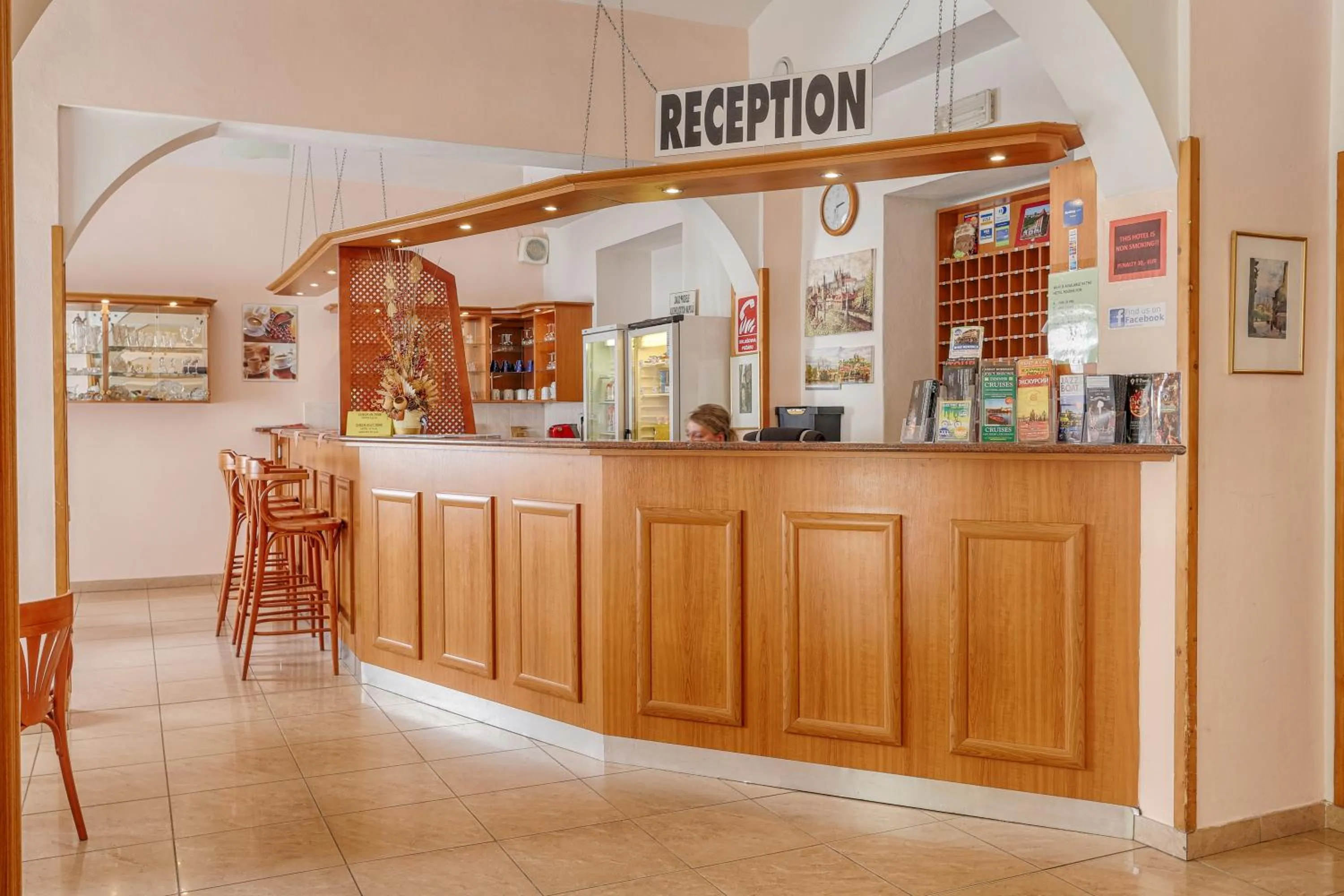 Lobby or reception in City Club Prague