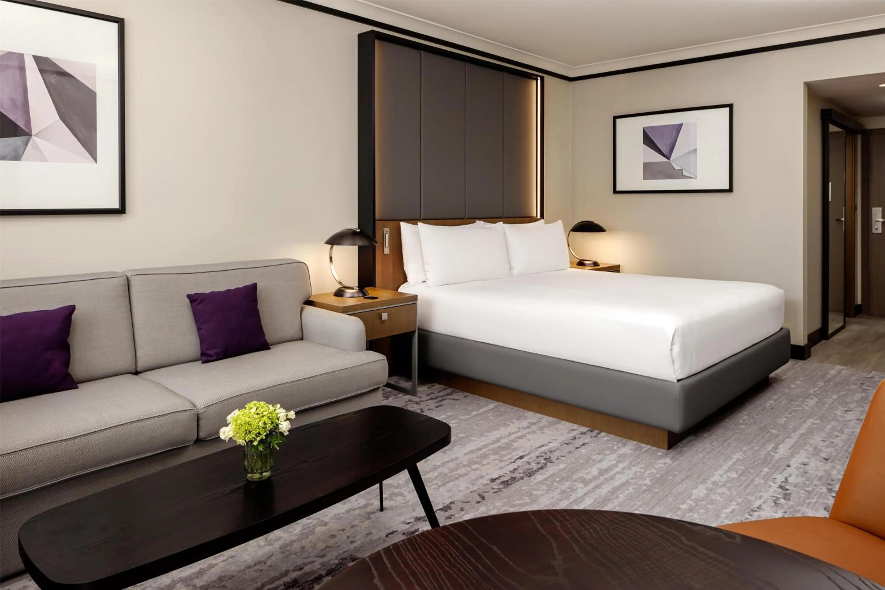 Bed in Hilton Prague Atrium