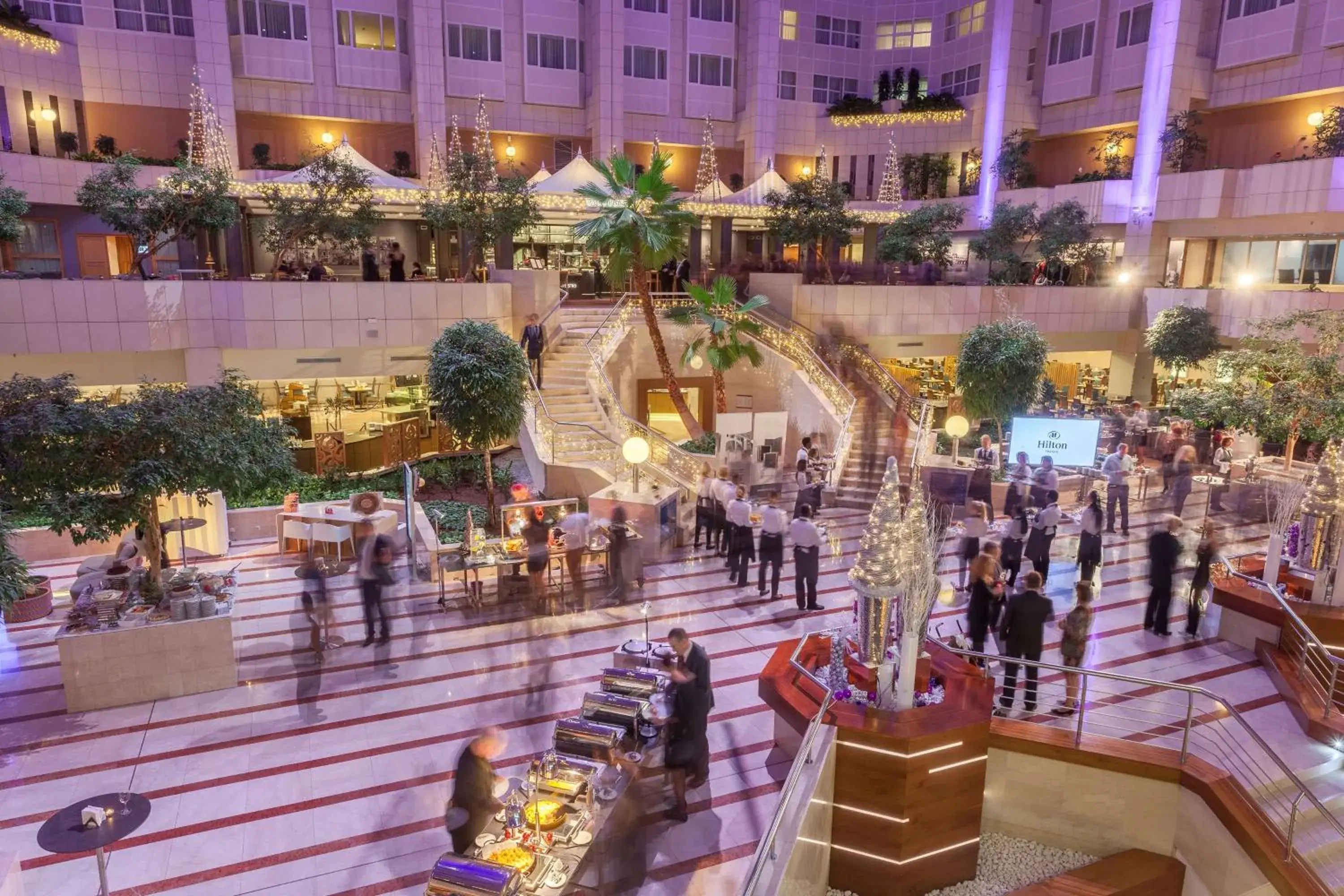 Lobby or reception in Hilton Prague Hotel Lobby or reception in Hilton Prague Hotel