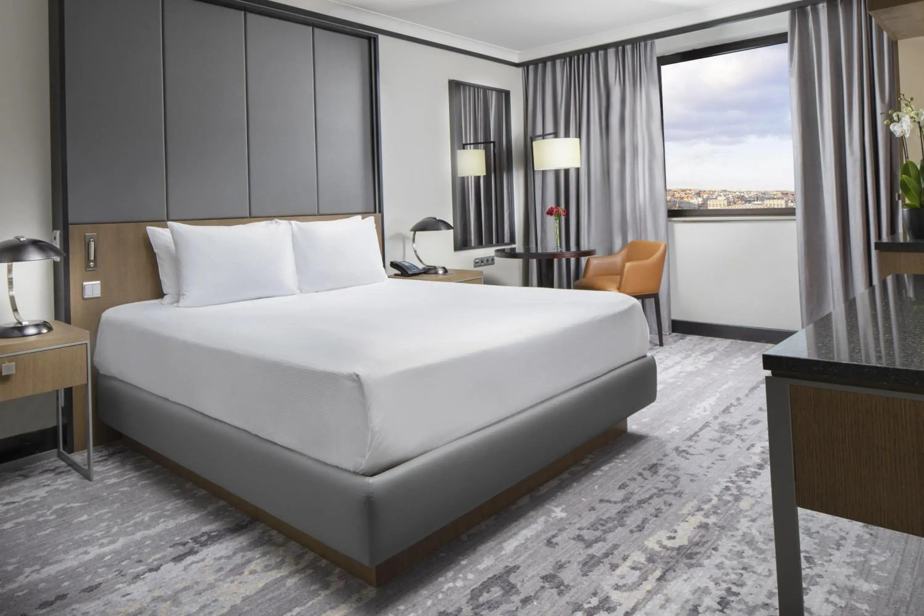 Bed in Hilton Prague Atrium Bed in Hilton Prague Atrium