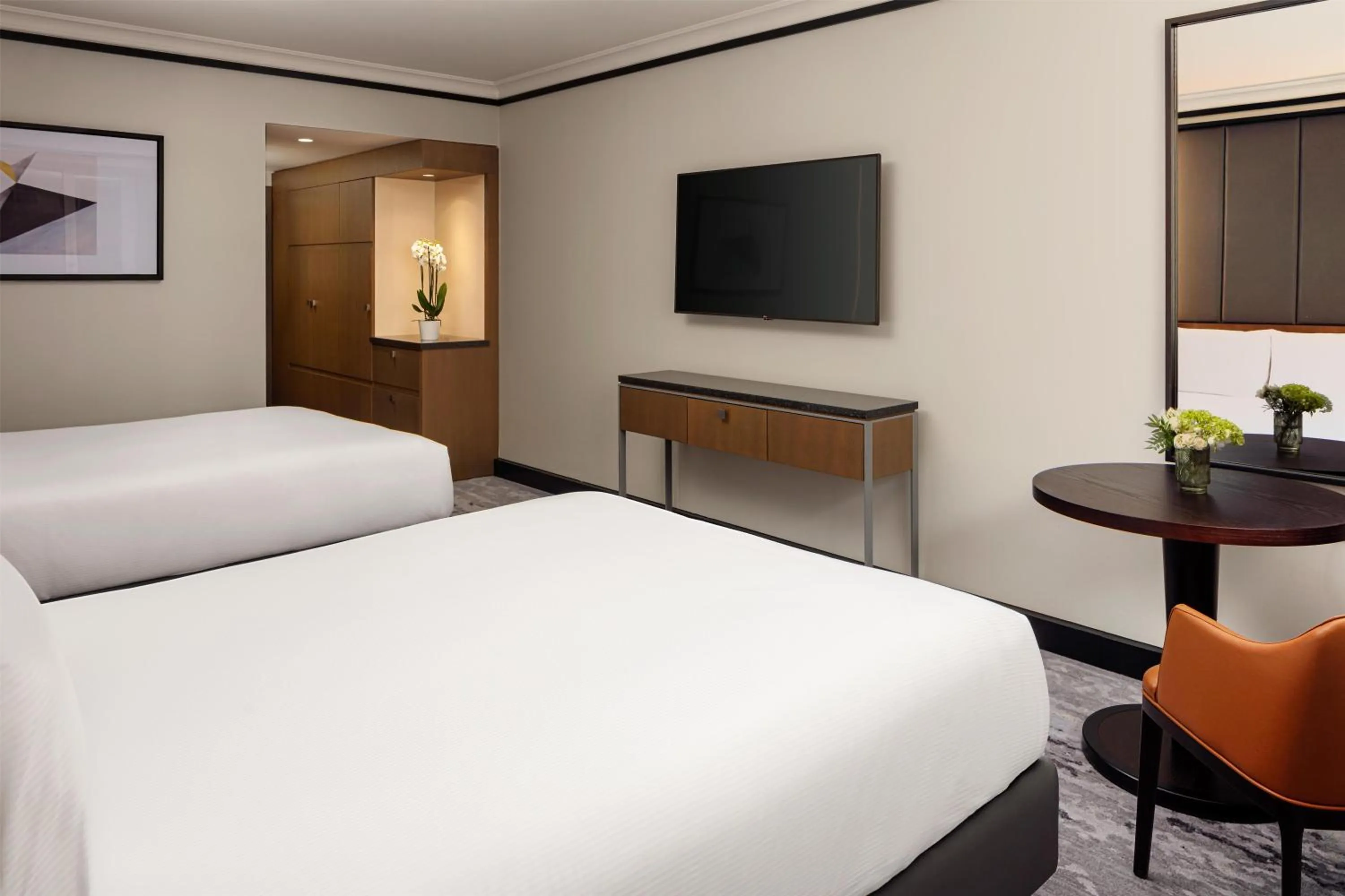 Bed in Hilton Prague Atrium