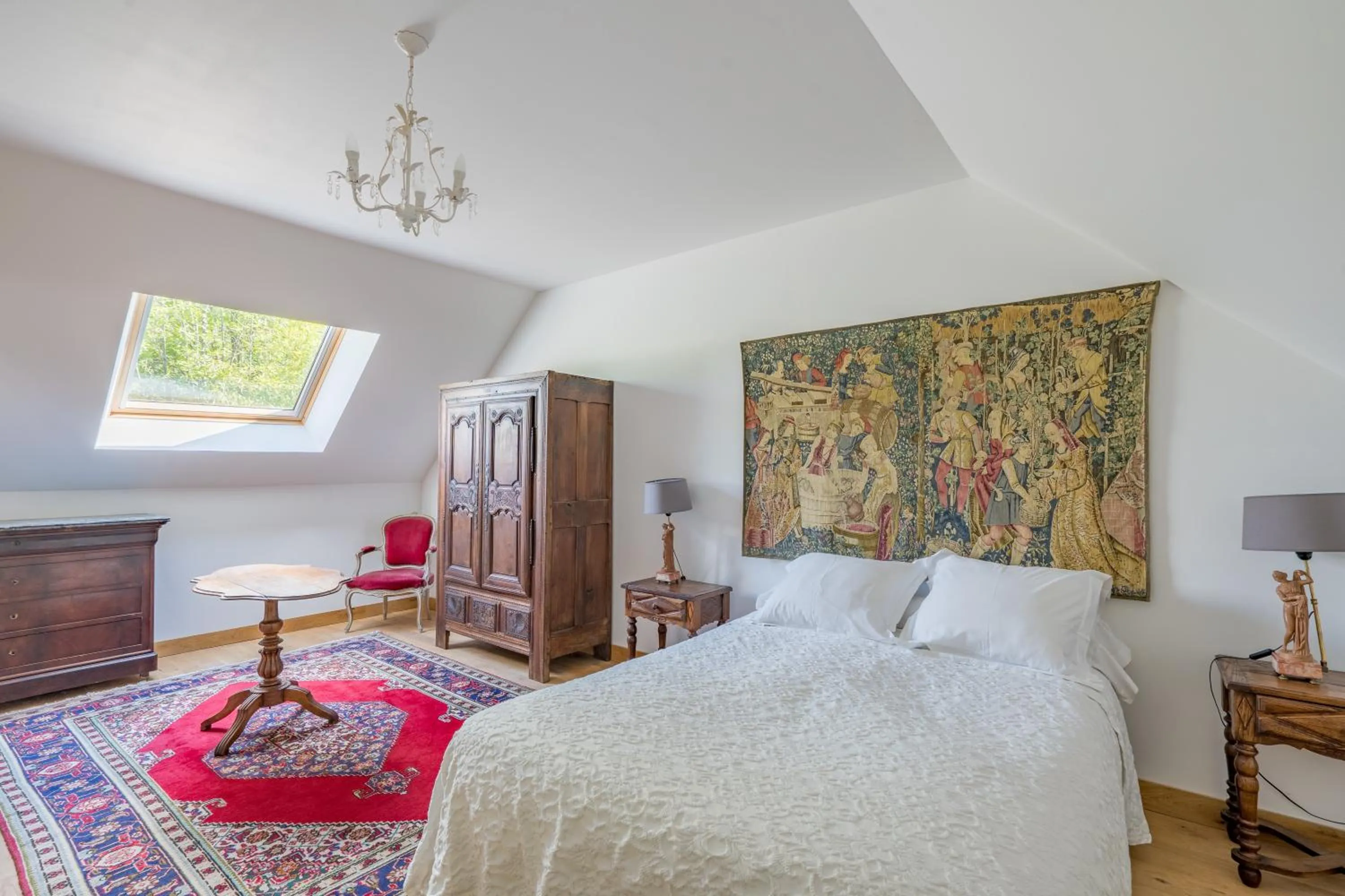 Photo of the whole room, Bed in Maison d'hôtes Moulin du Bas Pesé