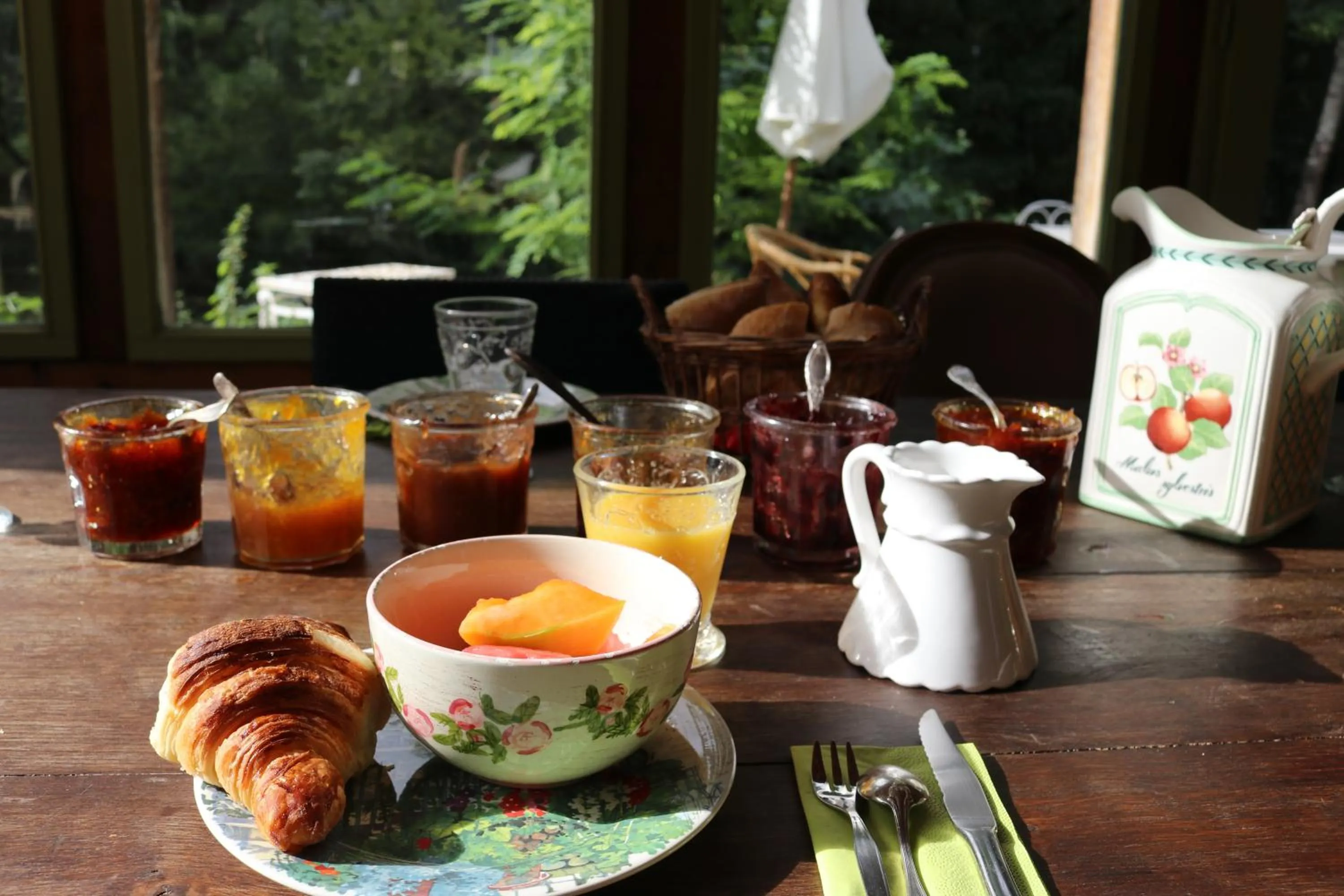 Breakfast in Maison d'hôtes Moulin du Bas Pesé