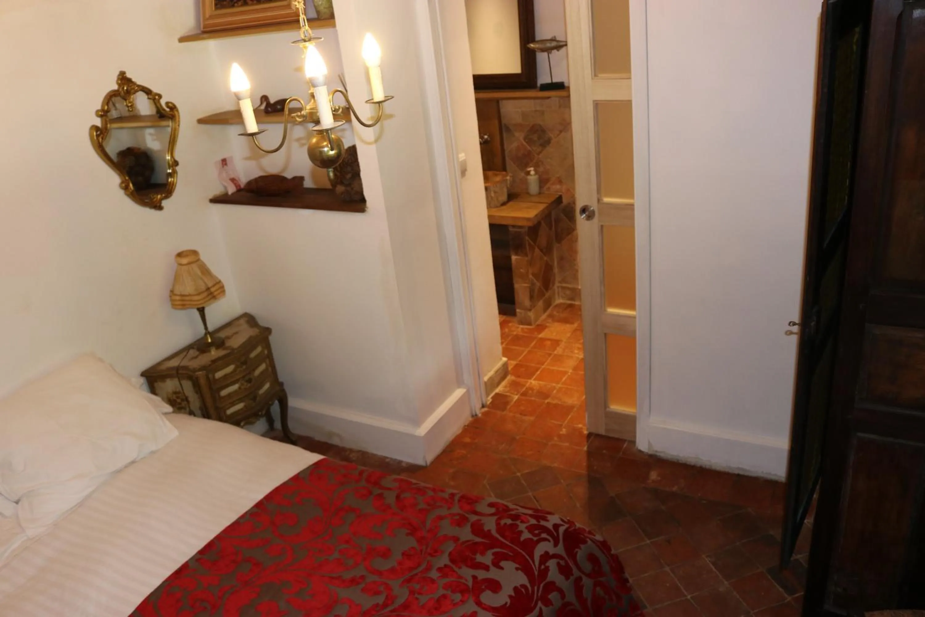 Bed in Maison d'hôtes Moulin du Bas Pesé