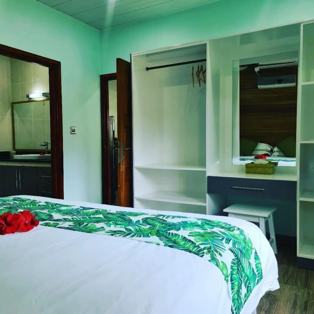 Bed in Casa De Leela Self Catering Guest House