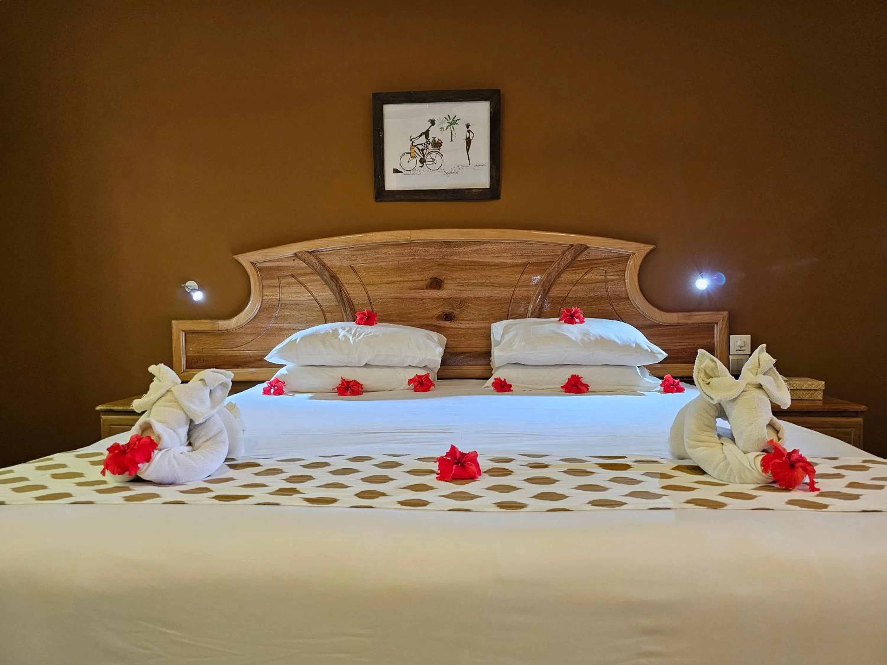 Bed in Casa De Leela Self Catering Guest House