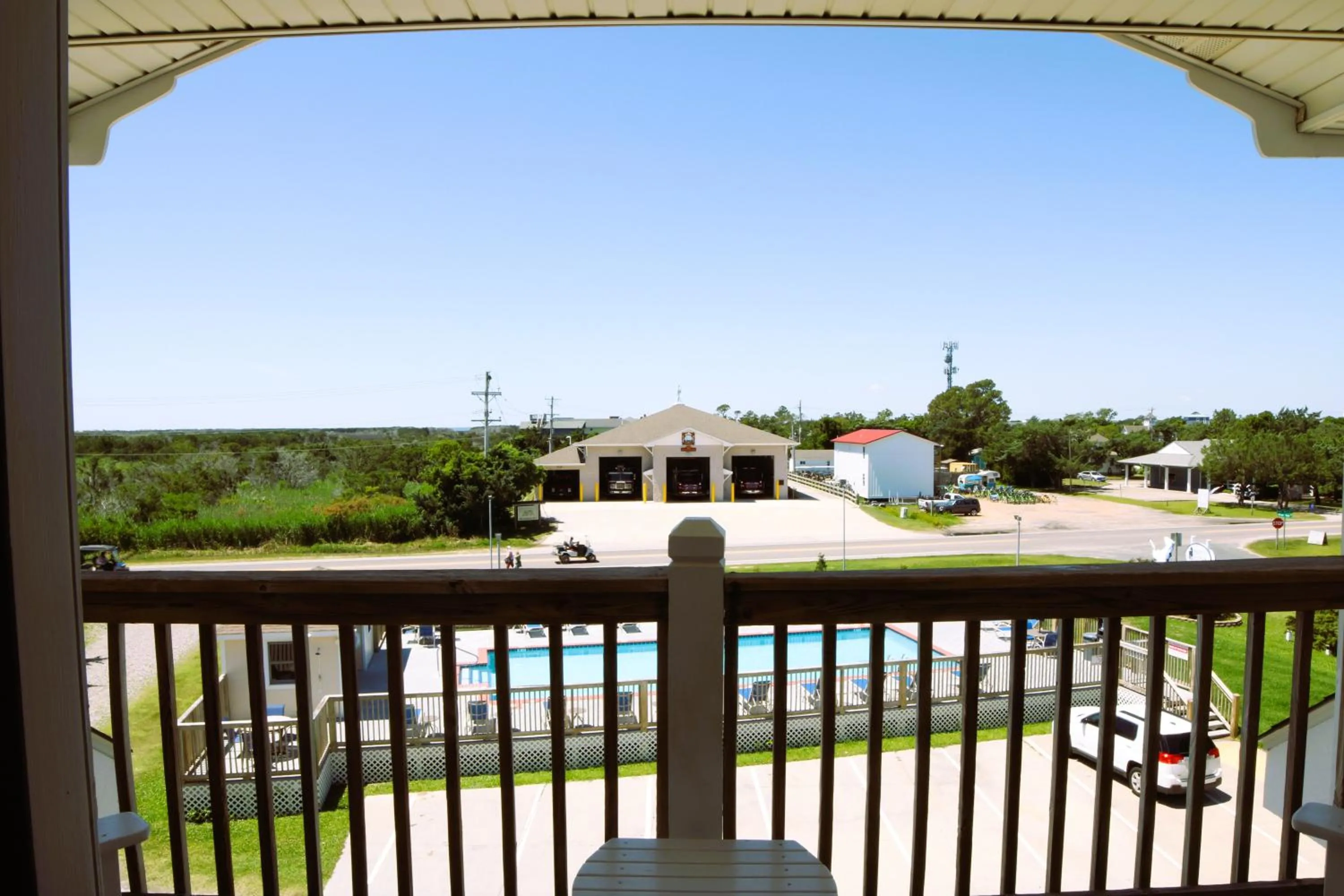 Balcony/Terrace in Pony Island Inn