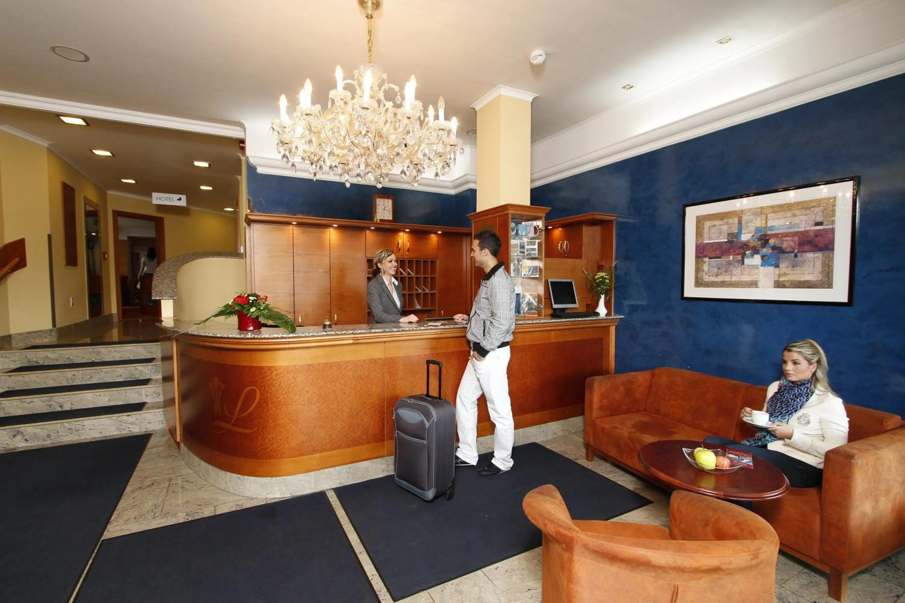 Lobby or reception in Hotel Lafonte