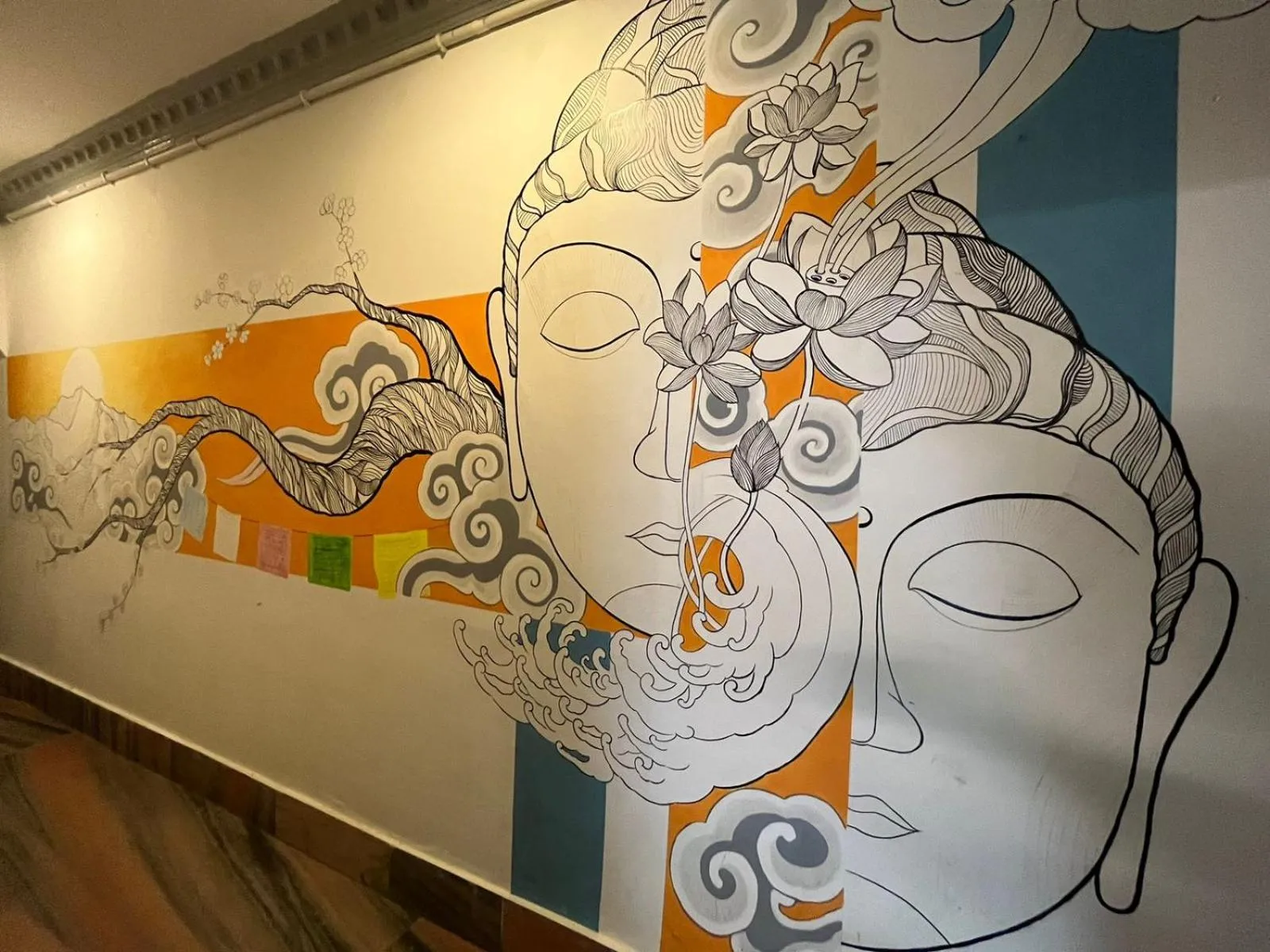 Decorative detail in Mellow Fellow Hostel